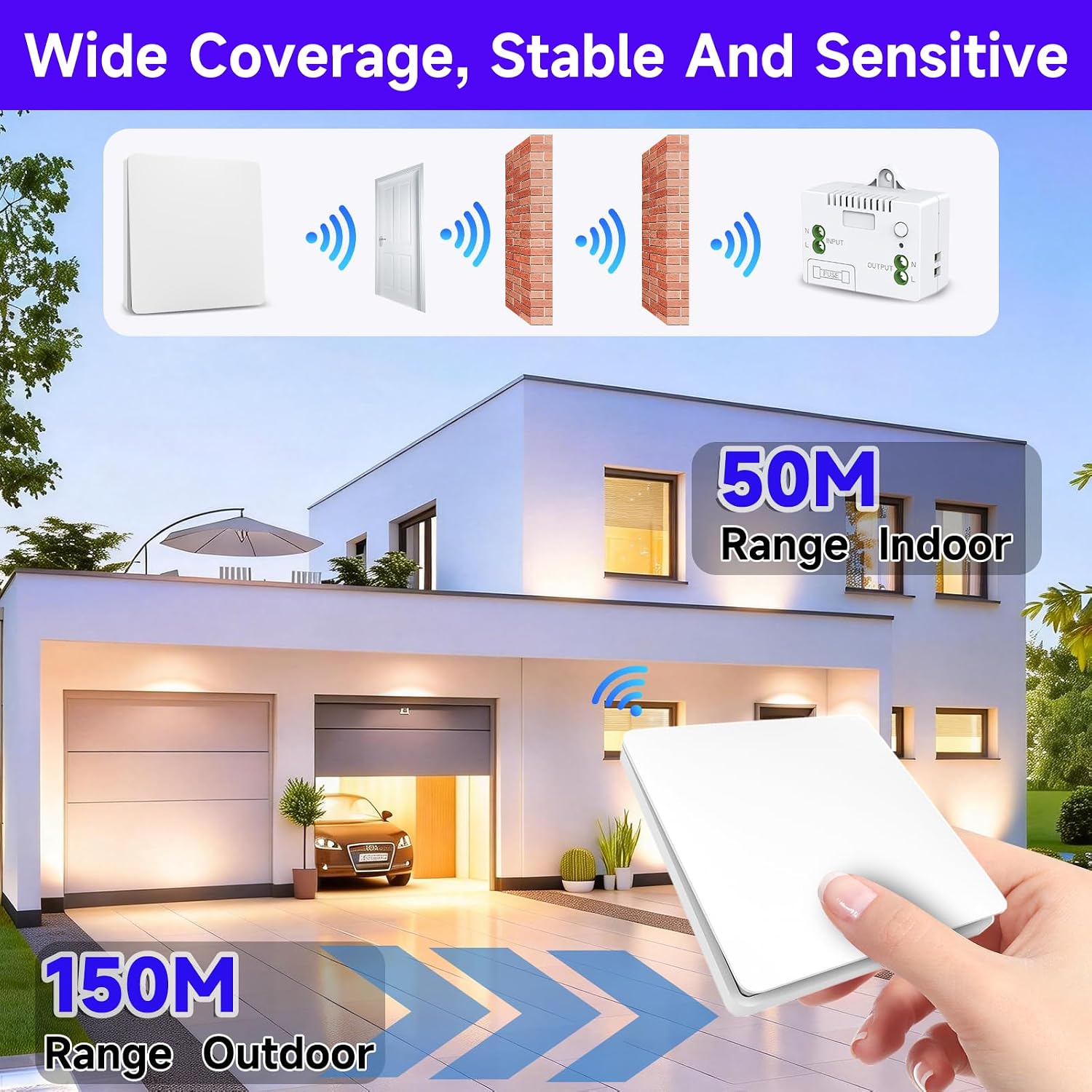Thumbnail 4 de ZLinkStar Kinetic Wireless Switch Kit — Self-Powered, IP66 Waterproof, No Wiring