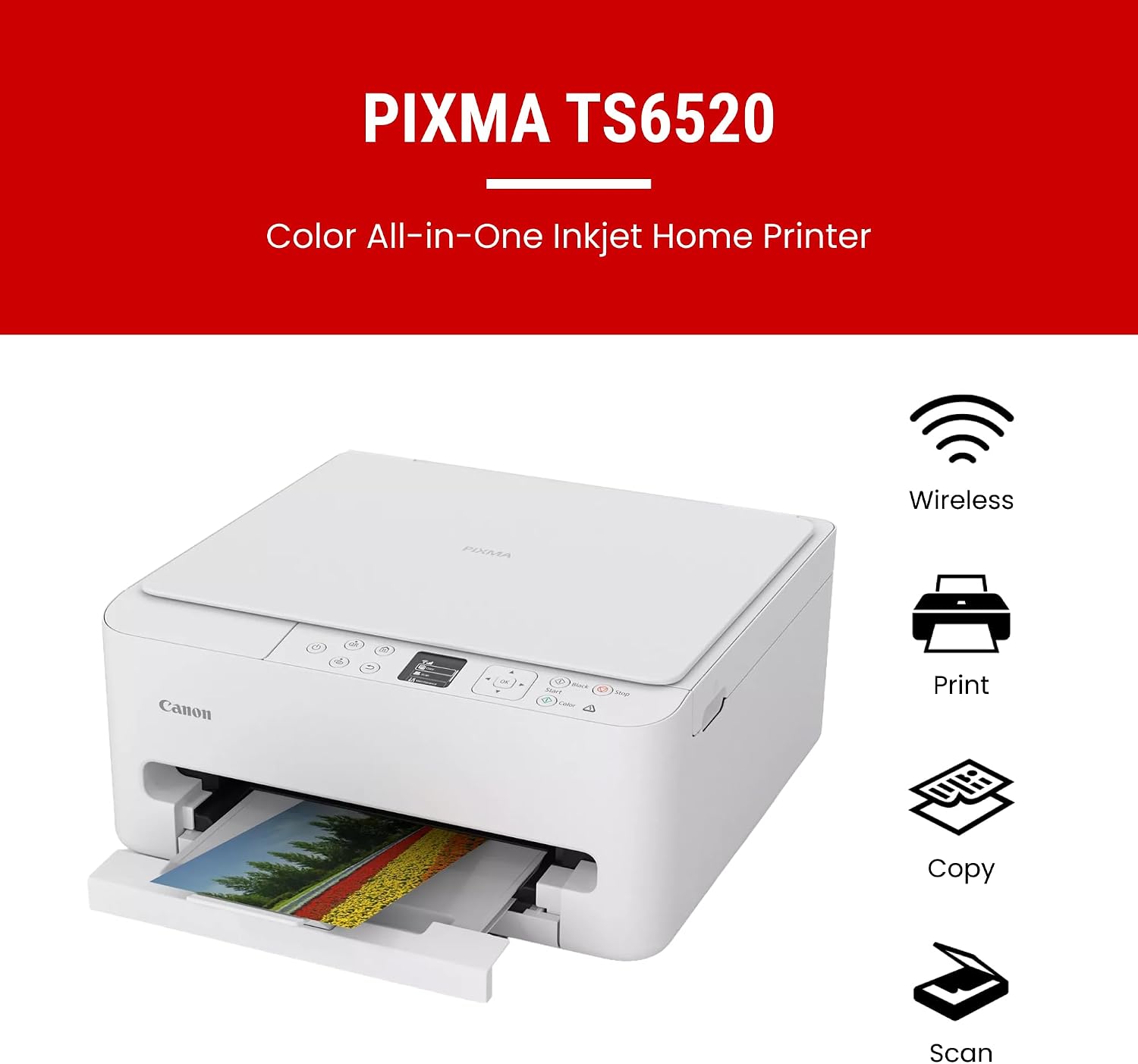Thumbnail 1 de Canon PIXMA TS6520 Wireless Color Inkjet Printer: A Practical Home All‑In‑One