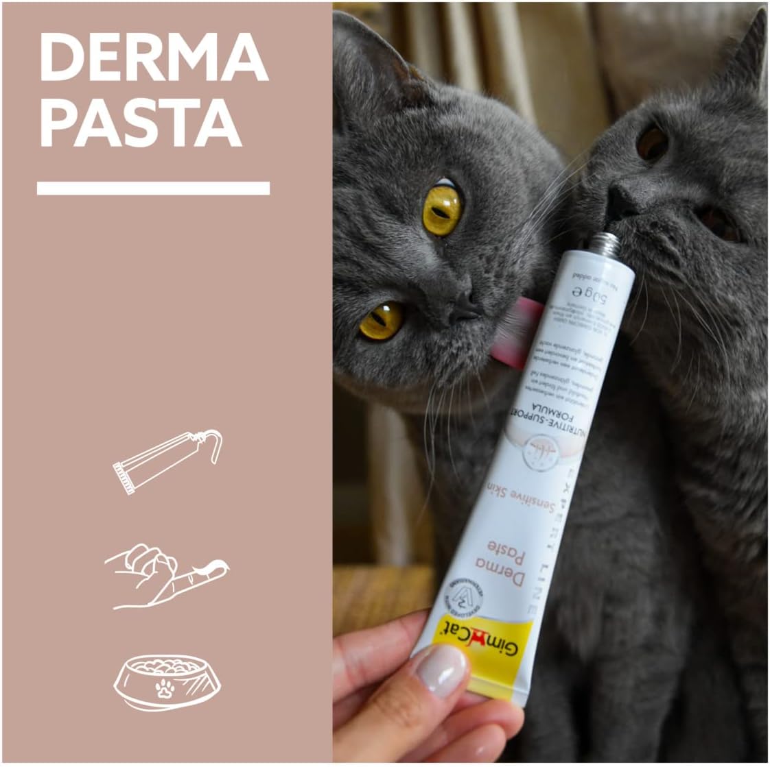 Thumbnail 5 de GimCat EXPERT LINE Derma Pasta 🐱 Snack para piel y pelaje