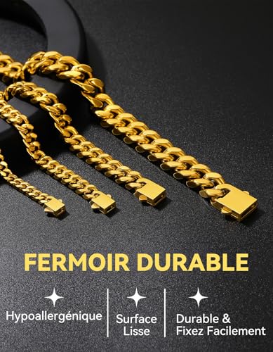 Thumbnail 2 de Chaine Homme Acier Inoxydable Cubaine 71 cm – ChainsHouse, maille cubaine massif 6 mm