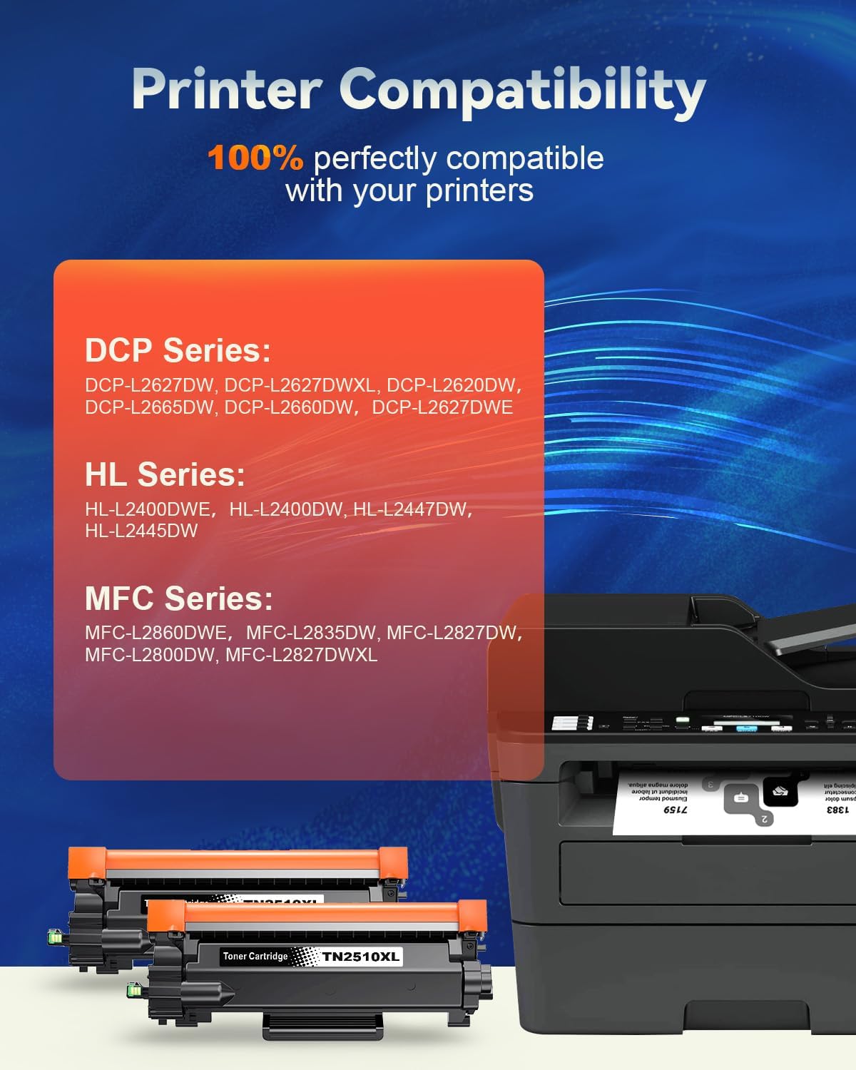Thumbnail 1 de Skydo TN2510XL – 2x cartucce toner nero compatibili per Brother TN2510XL e stampanti HL/DCP/MFC della serie