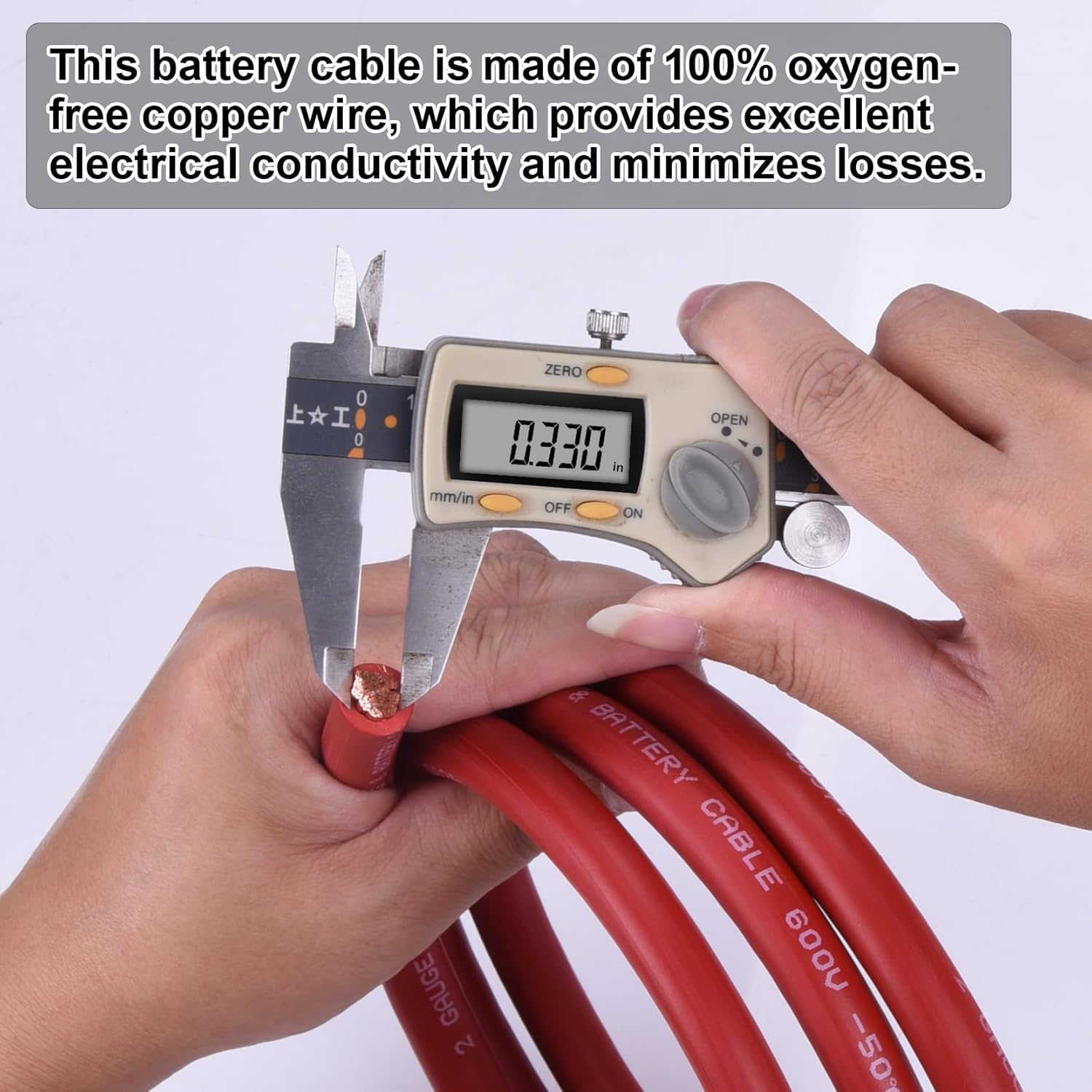 Detalle 2 de Geosiry 2 Gauge Battery Cable 15FT