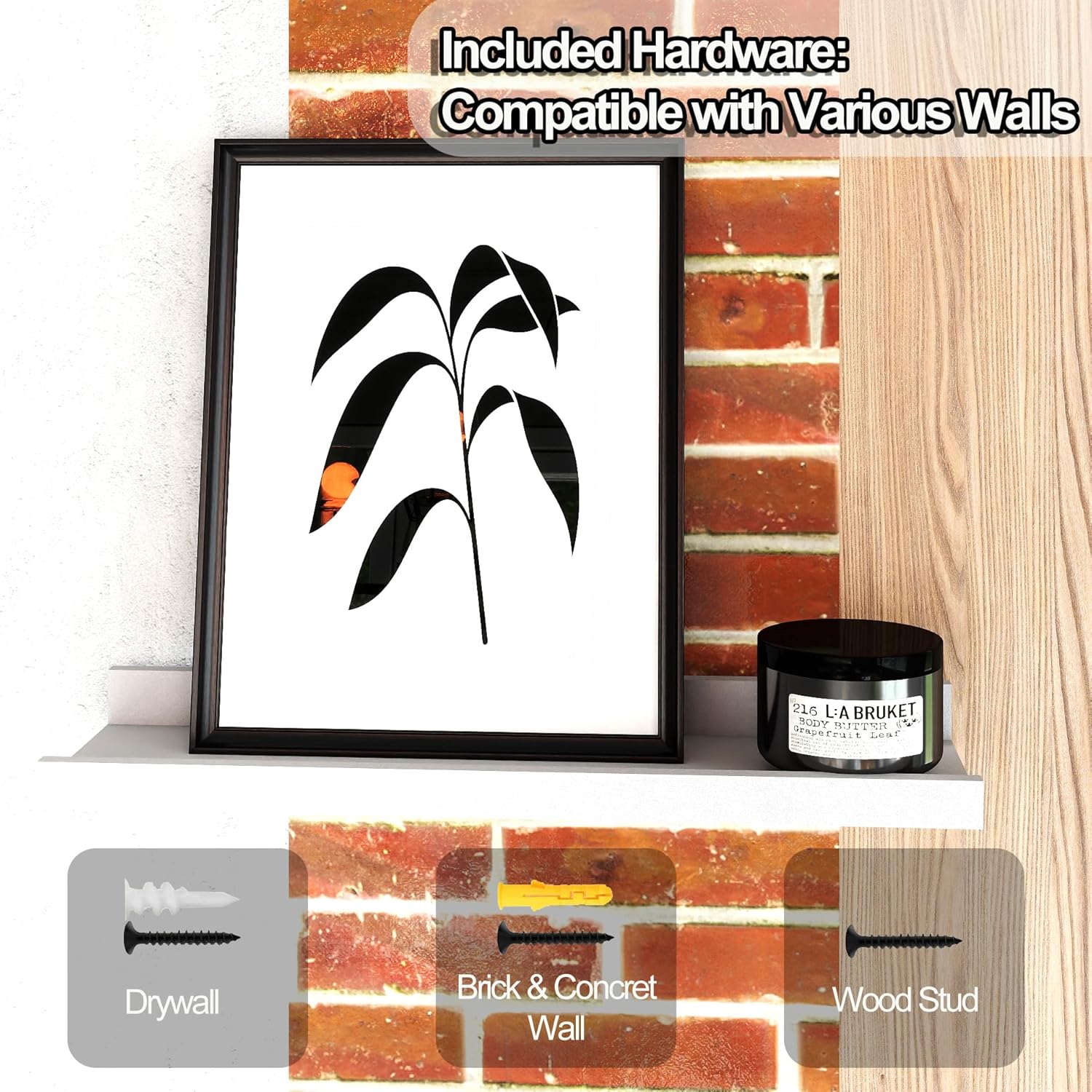 Thumbnail 5 de Solrot Floating Shelves, 14 Inches