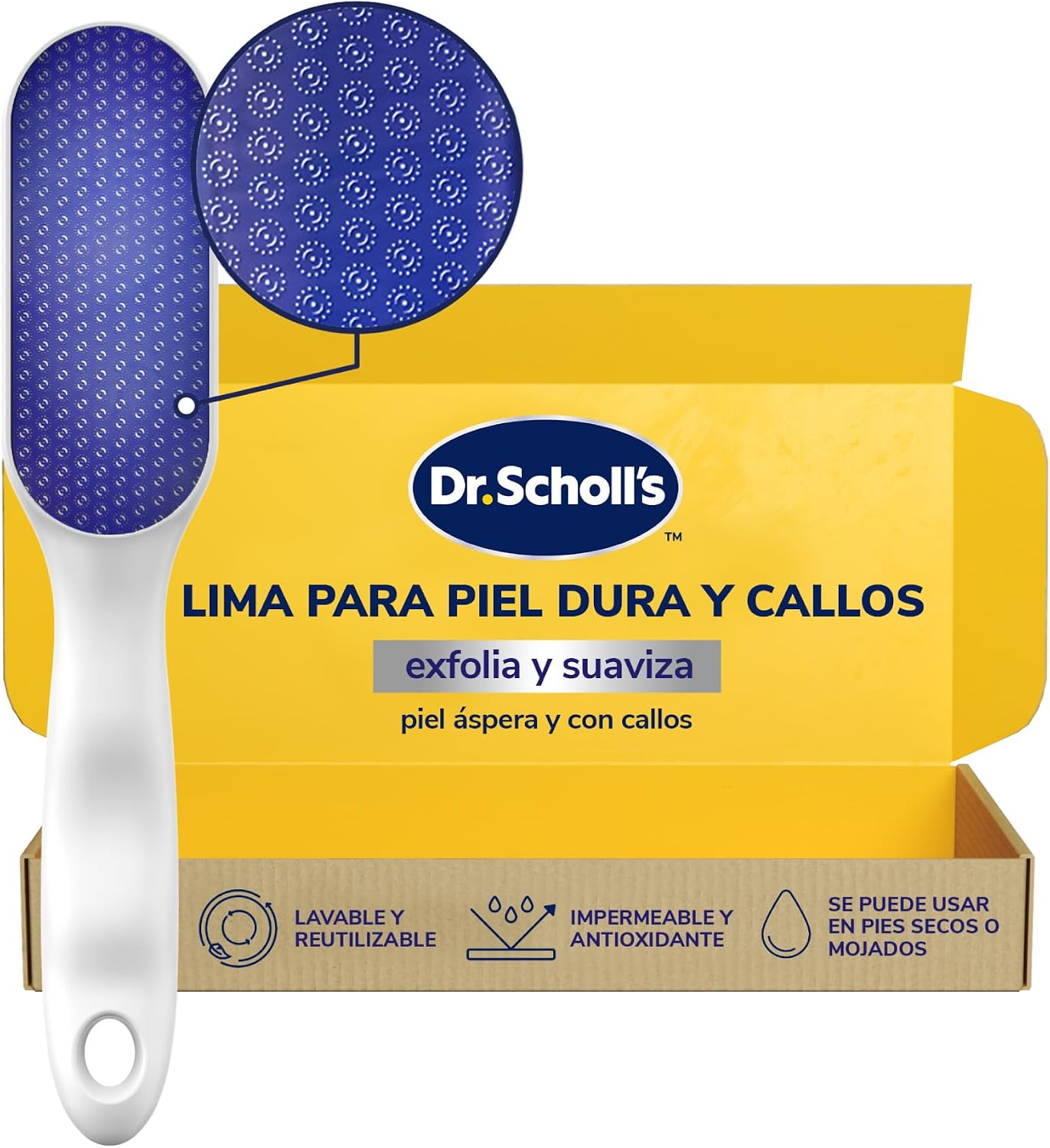 Scholl Lima Manual Vidrio Nano Cristal para Pies 🦶 - Elimina durezas