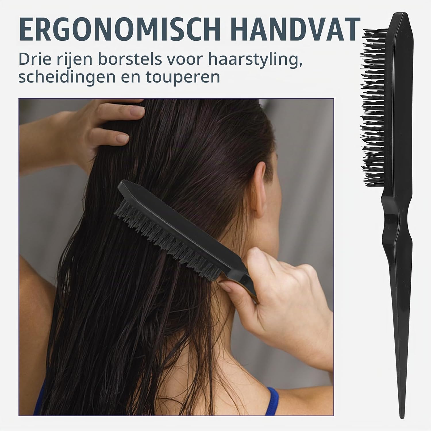 Detalle 1 de LORSEX haarborstelset voor natuurlijk haar met 200 ml sprayfles