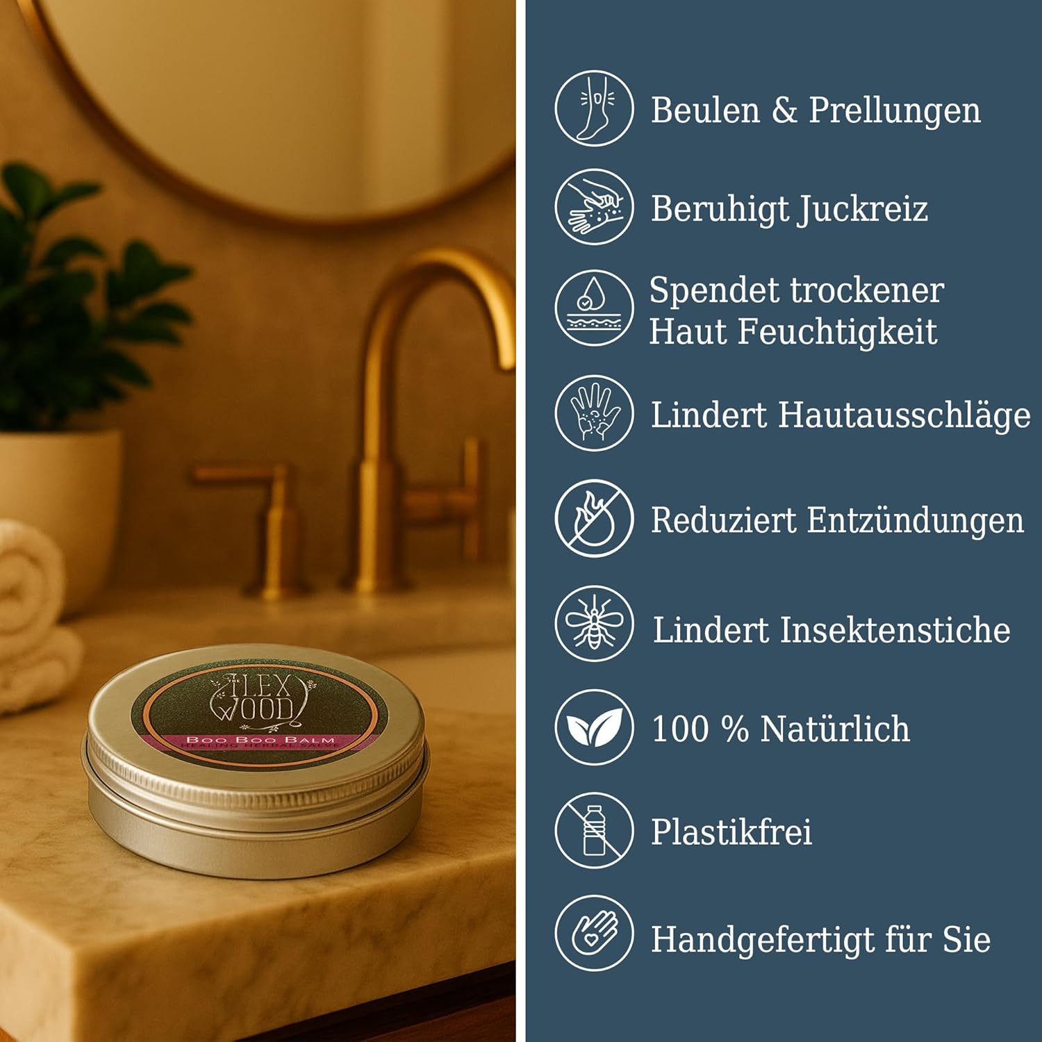 Thumbnail 1 de The Ilex Wood Boo Boo Balsam – pflanzliche Heilsalbe, 100 ml, frei von Palmöl