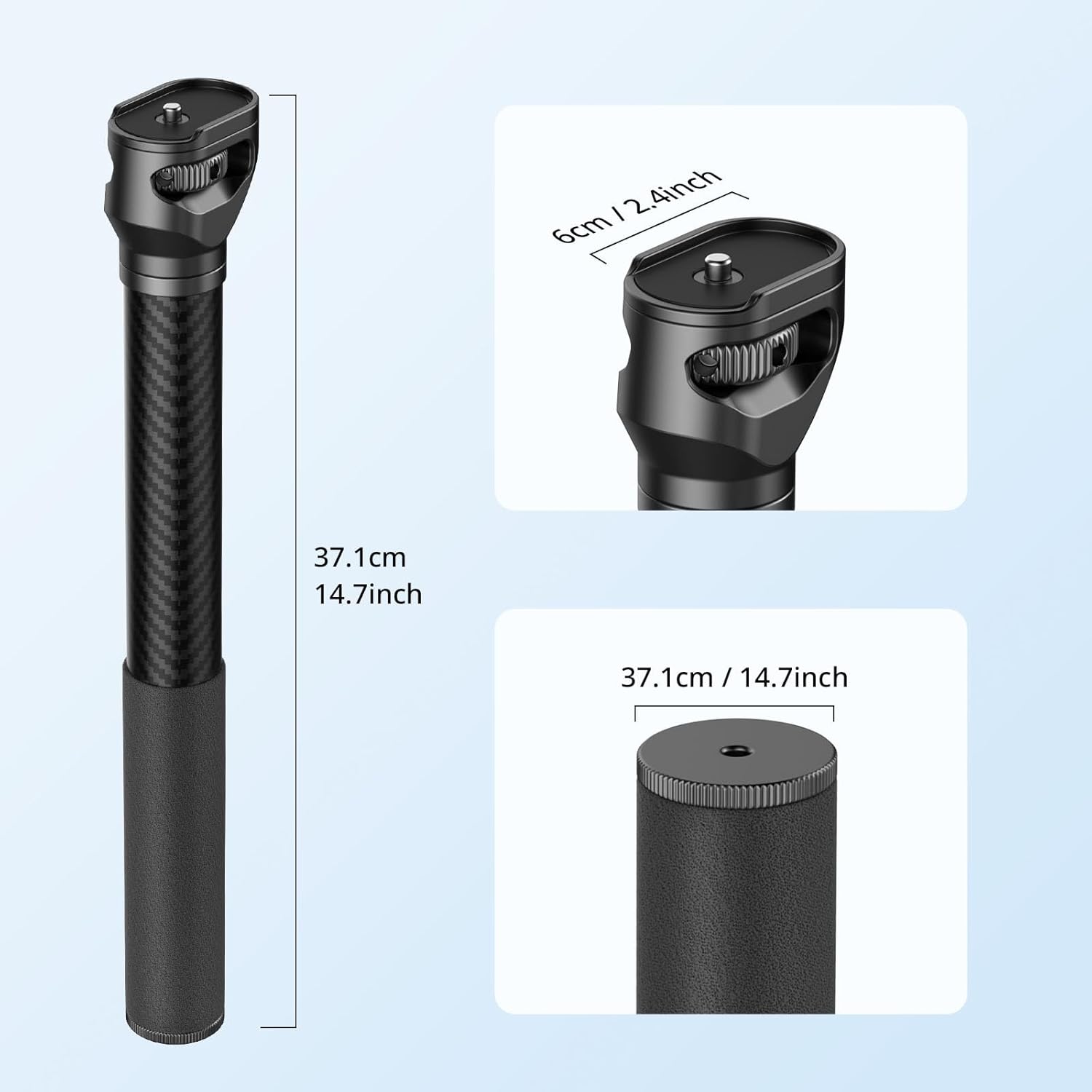 Thumbnail 6 de SmallRig Gimbal Extension Pole 15" (37cm) Carbon Fibre for DJI RS Series