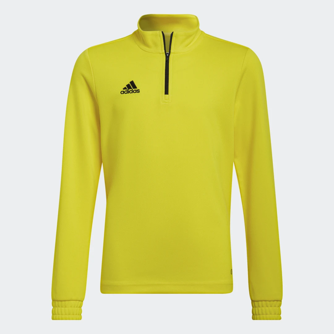 Detalle de Sudadera entrenamiento Entrada 22 de Adidas: útil para entrenos y descanso en color Amarillo
