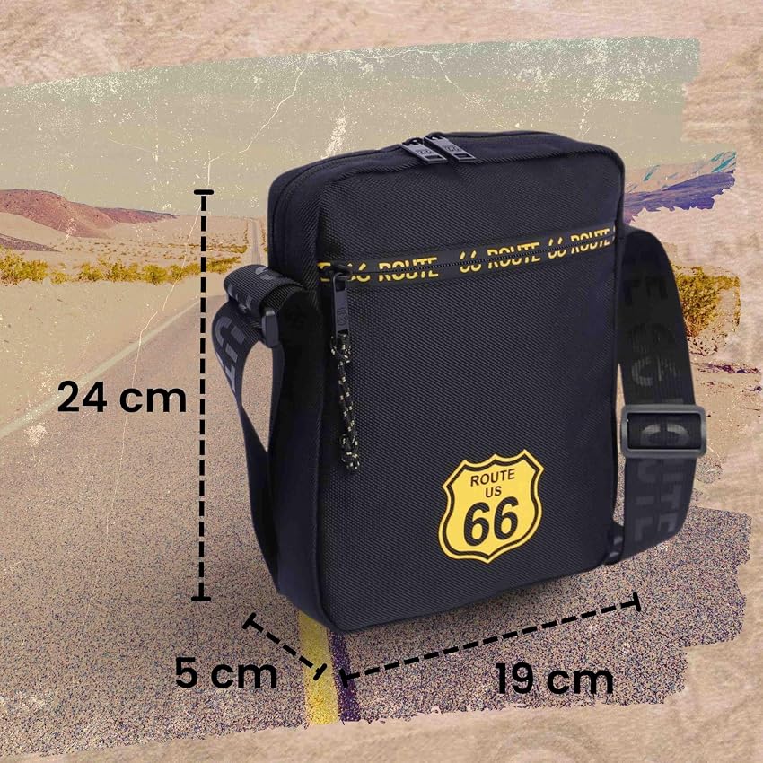 Detalle 2 de ROUTE 66 Bolso bandolera para hombre, uso diario