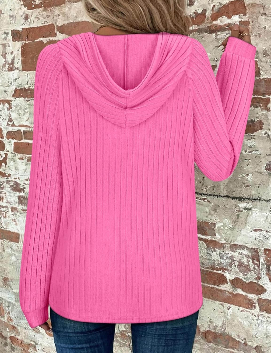 Thumbnail 1 de Hoodies for Women V Neck Long Sleeve