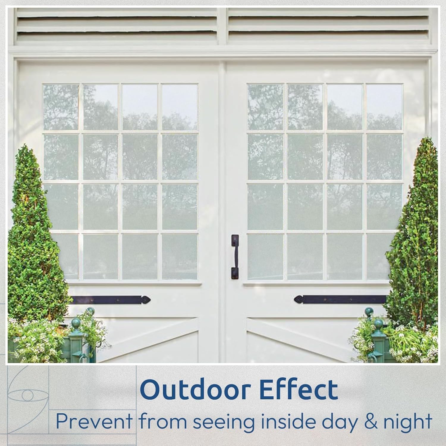 Thumbnail 4 de Rabbitgoo Window Film Privacy Film for Glass Windows (Frosted, 44.5x200 cm)