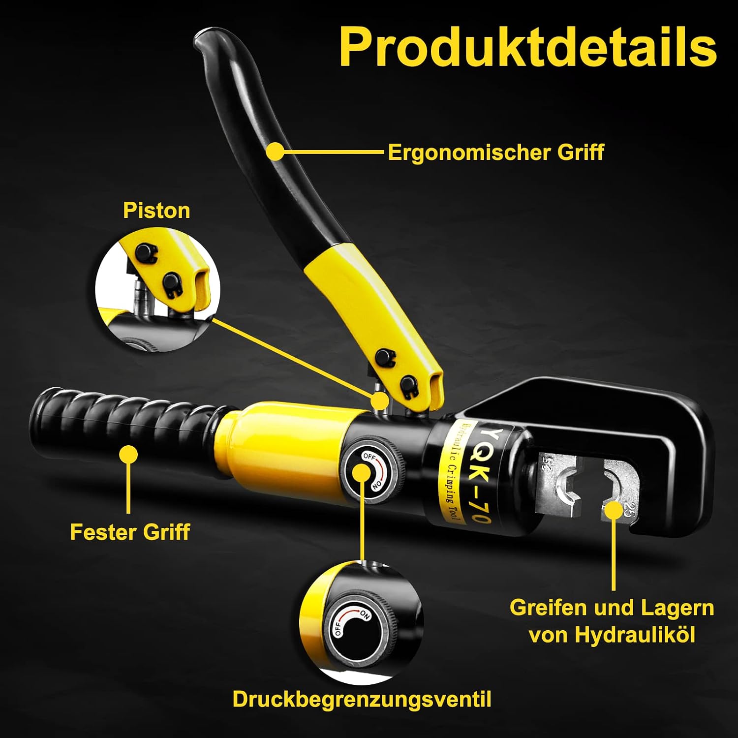 Thumbnail 4 de Brileine Hydraulische Crimpzange 4-70 mm²