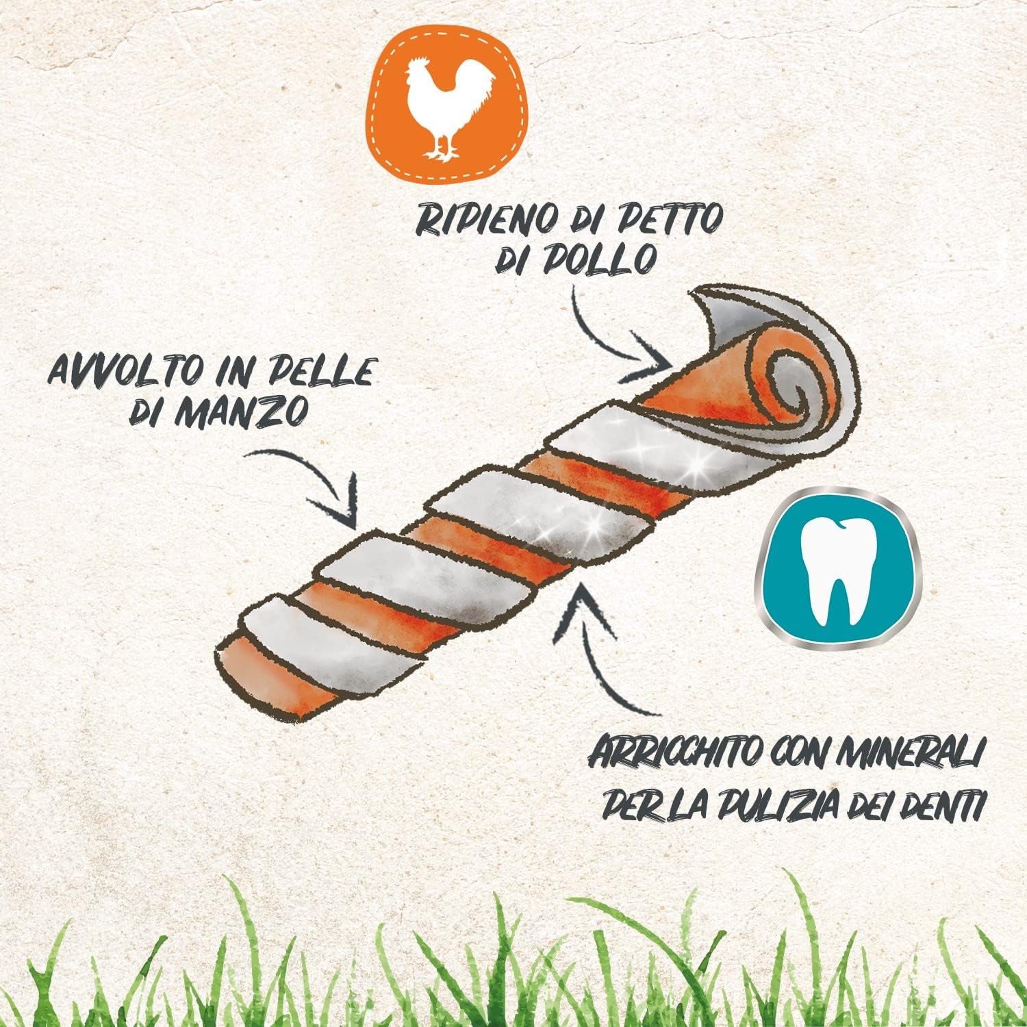 Thumbnail 2 de 8in1 Pro Dental Twisted Sticks - Bastoncini da Masticare Sani per Cani, 35 Pezzi