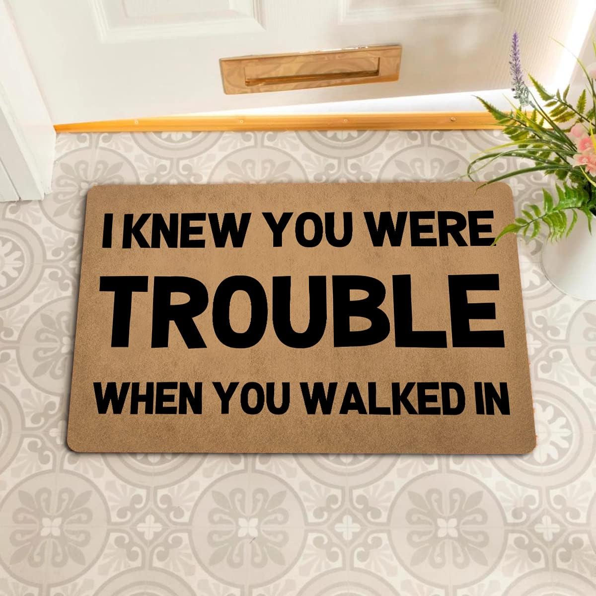 Detalle de Funny Welcome Doormat 23.7 x 15.9 in