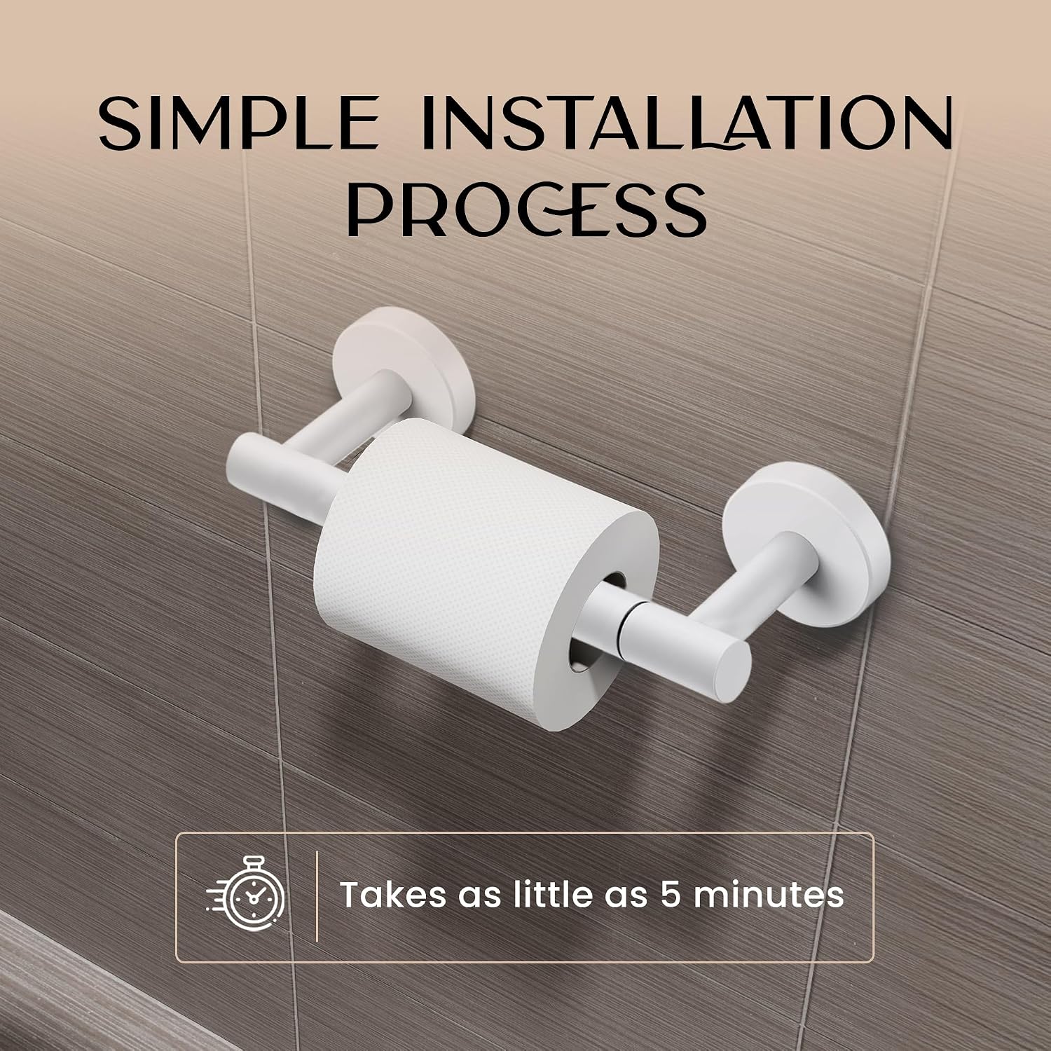Thumbnail 3 de Day Moon Matte White Toilet Paper Holder