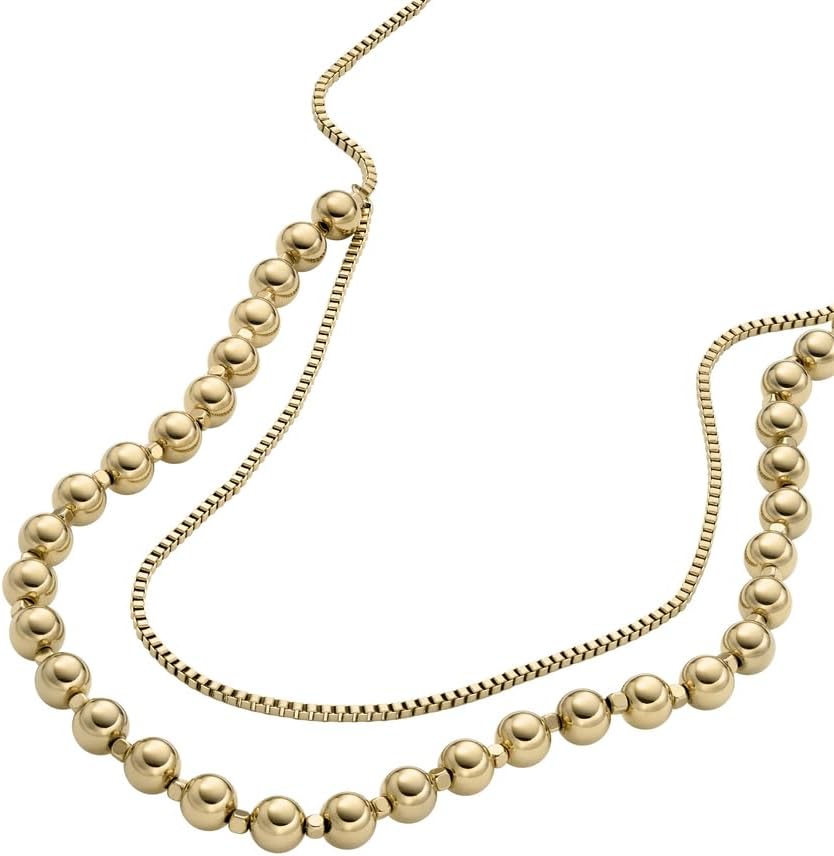 Detalle 2 de Fossil Collier en acier inoxydable ou argent sterling pour femme avec fermoir à homard