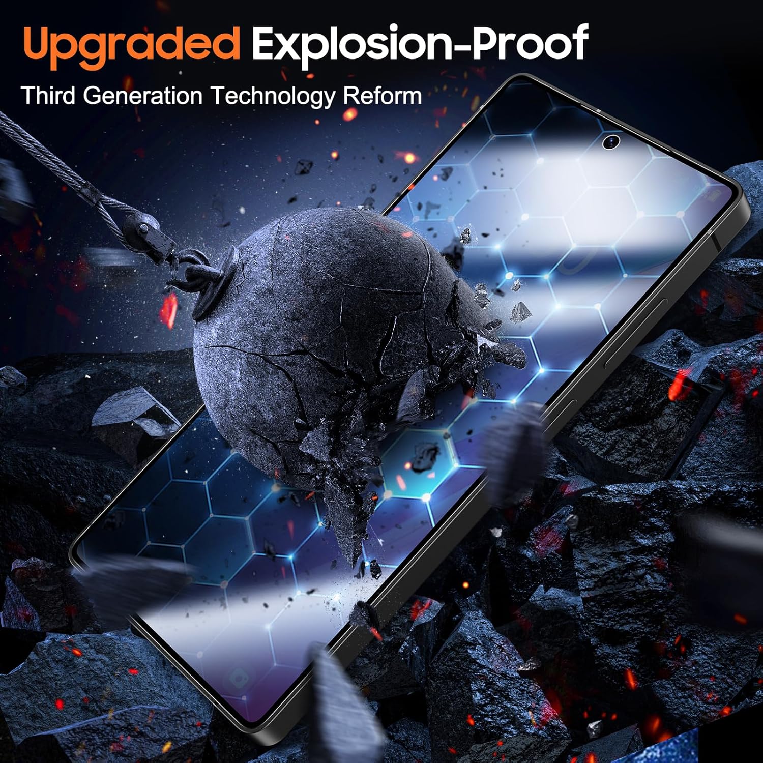 Thumbnail 2 de UniqueMe for Samsung Galaxy S25 Ultra Privacy Screen Protector (2-Pack) with Anti-Spy PET Film