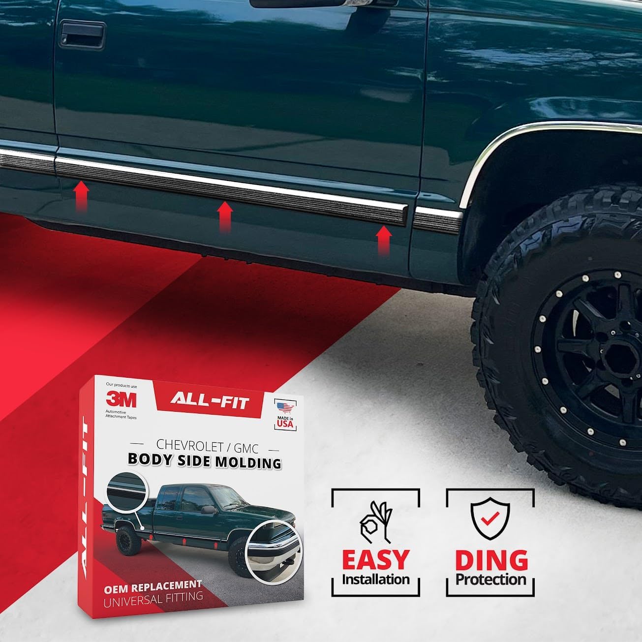 Detalle 2 de All-Fit Automotive Body Side Molding 26 ft