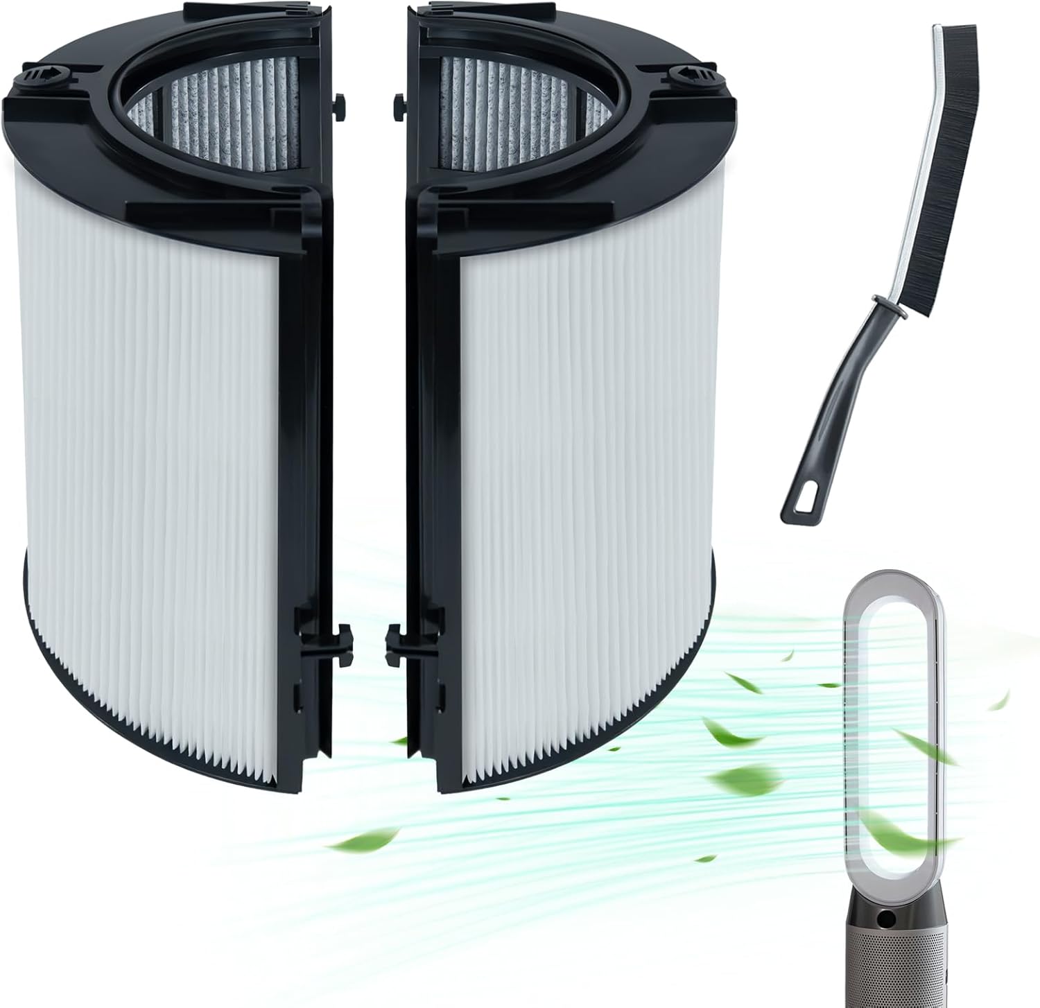 360° Glass 2-in-1 HEPA + Activated Carbon Filter for Dyson Air Purifiers (360 True H13 HEPA + Activated Carbon)