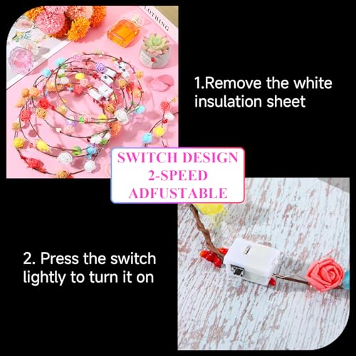 Thumbnail 4 de Defresit 16PCS LED Flower Headband – Multicolour Light-Up Crown for Women, Girls and Kids