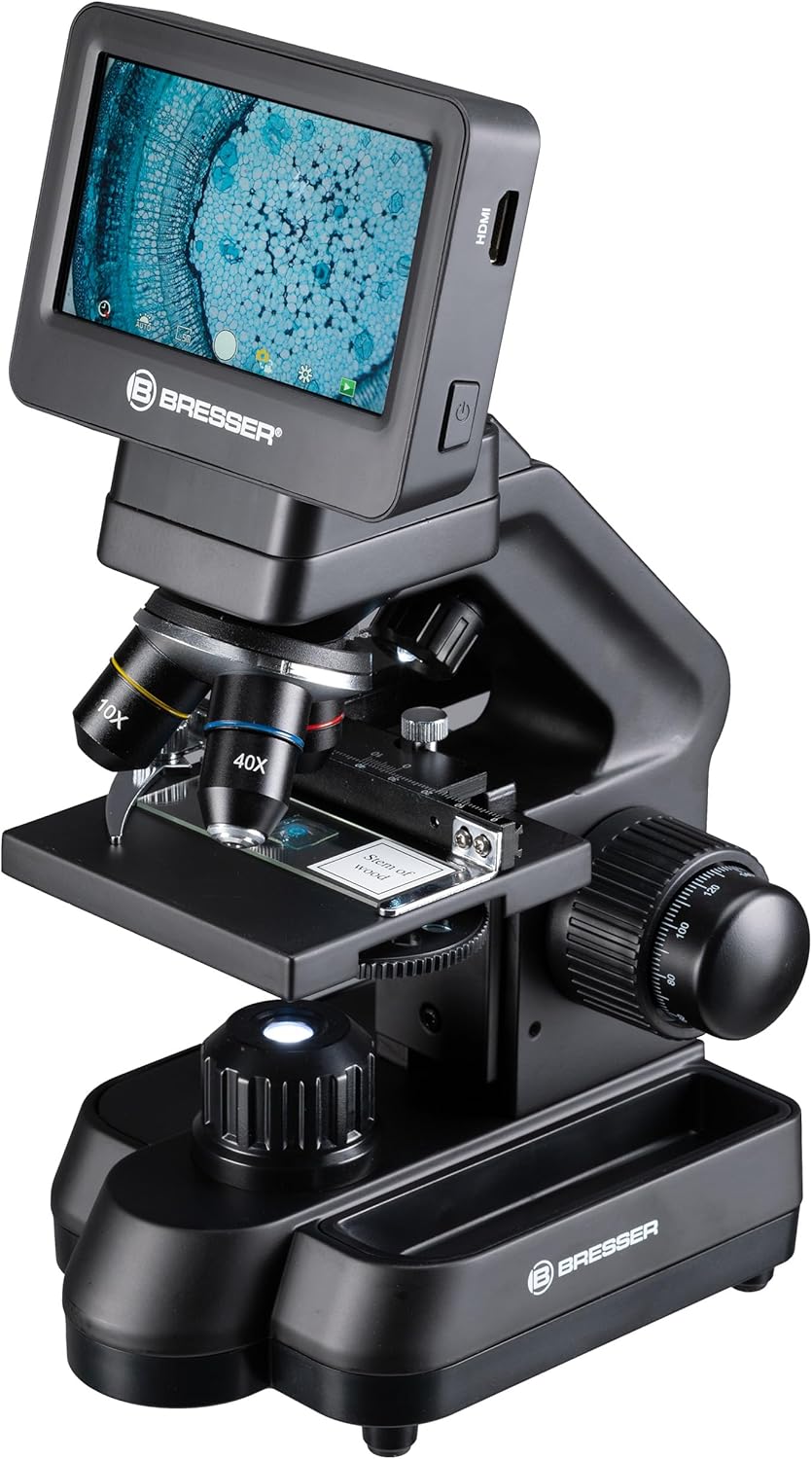 Detalle de Bresser Biolux Touch 5 MP LCD Mikroskop – vielseitig für Schule und Hobby