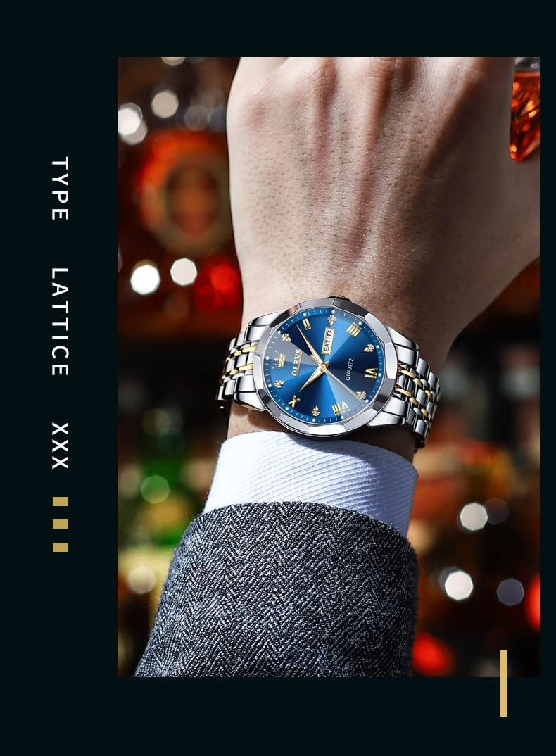 Detalle 2 de OLEVS Watch Diamond Analog Quartz Blue