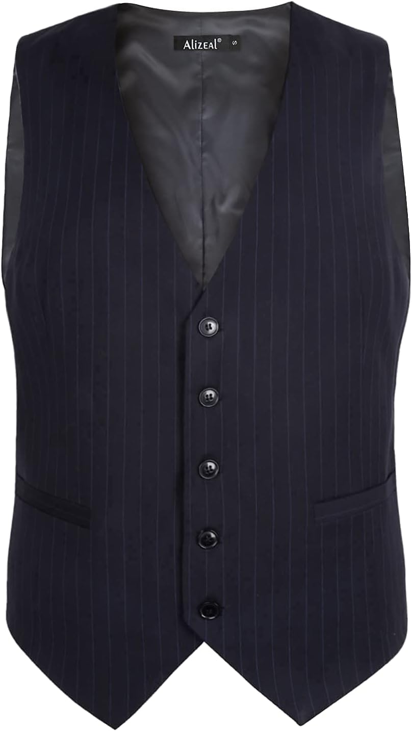 Thumbnail 1 de Alizeal Pinstripe Waistcoat 5‑Button