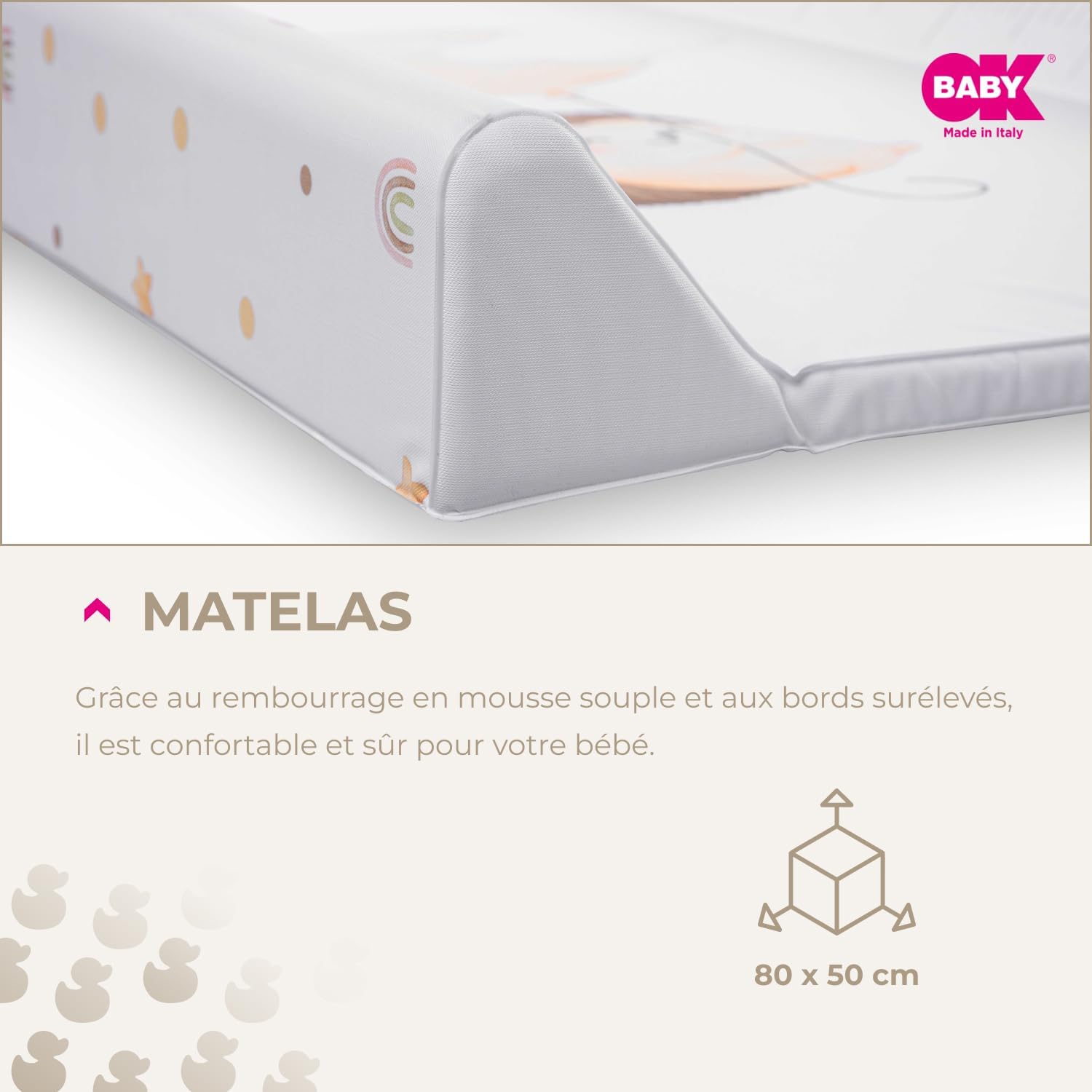Thumbnail 2 de OKBABY Fluffy 80 x 50 cm Matelas à langer
