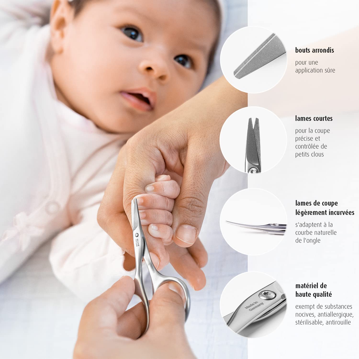 Detalle de reer Premium Care Baby-Nagelschere 85 mm