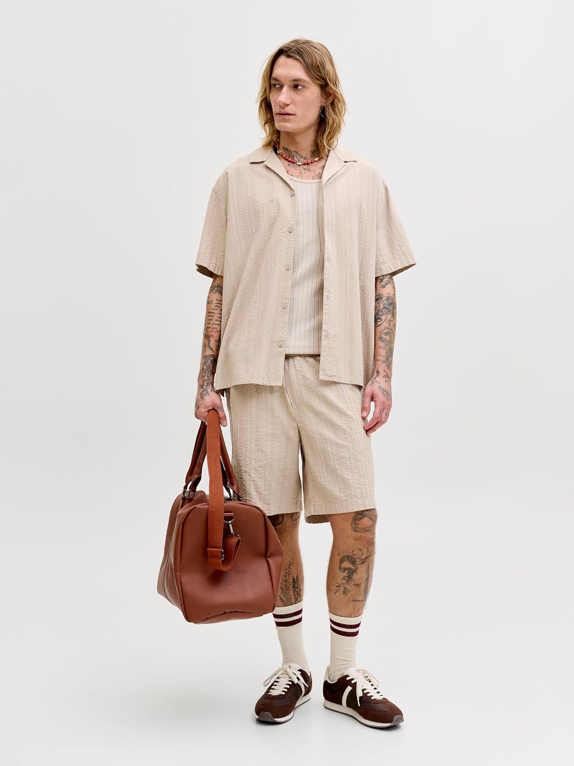 Detalle de Jack & Jones Jpstjaiden Tyson Jogger Short SN – Pantaloncini da Jogging Uomo