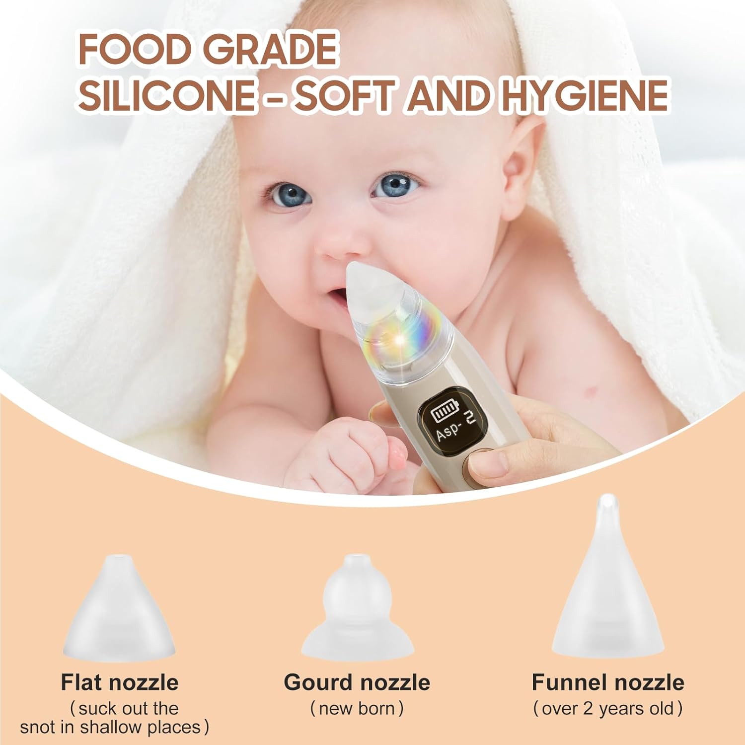 Thumbnail 2 de Shynova Aspirateur nasal bébé électrique 3 niveaux