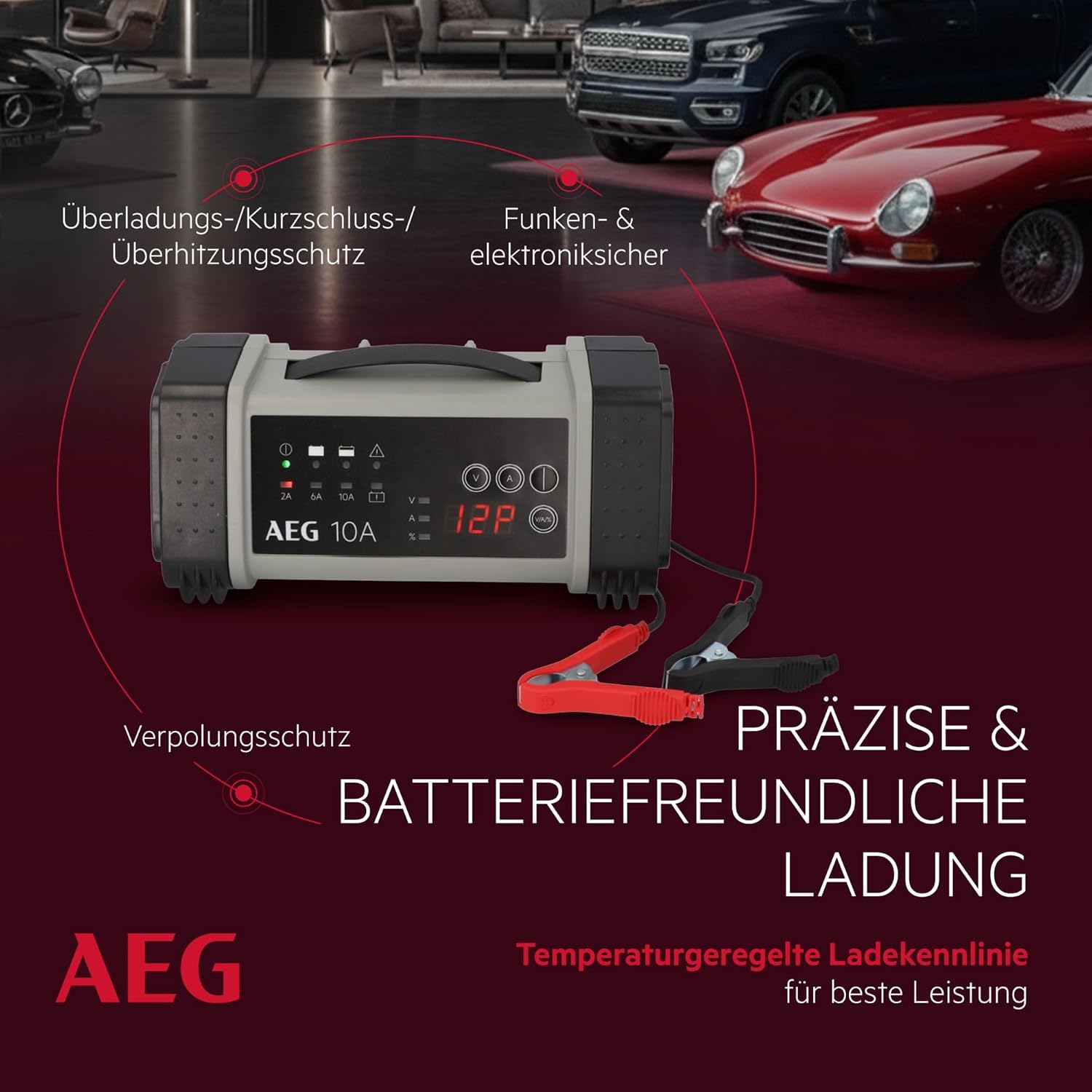 Detalle 2 de AEG LT 10 BatterieladegerĂ€t 10A đ