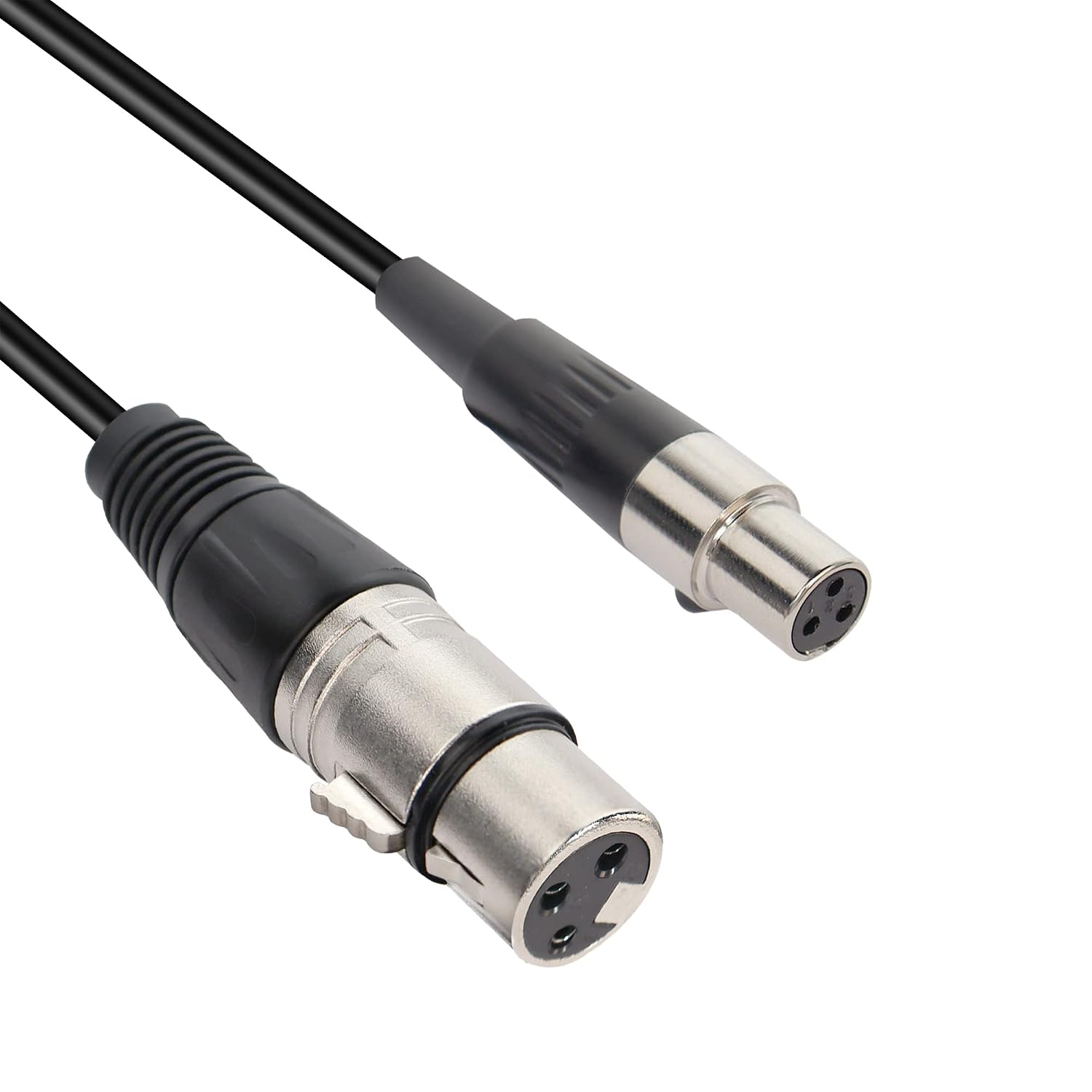Detalle de MEIRIYFA Mini XLR Female to XLR Female Microphone Cable, 3-Pin, 1 ft