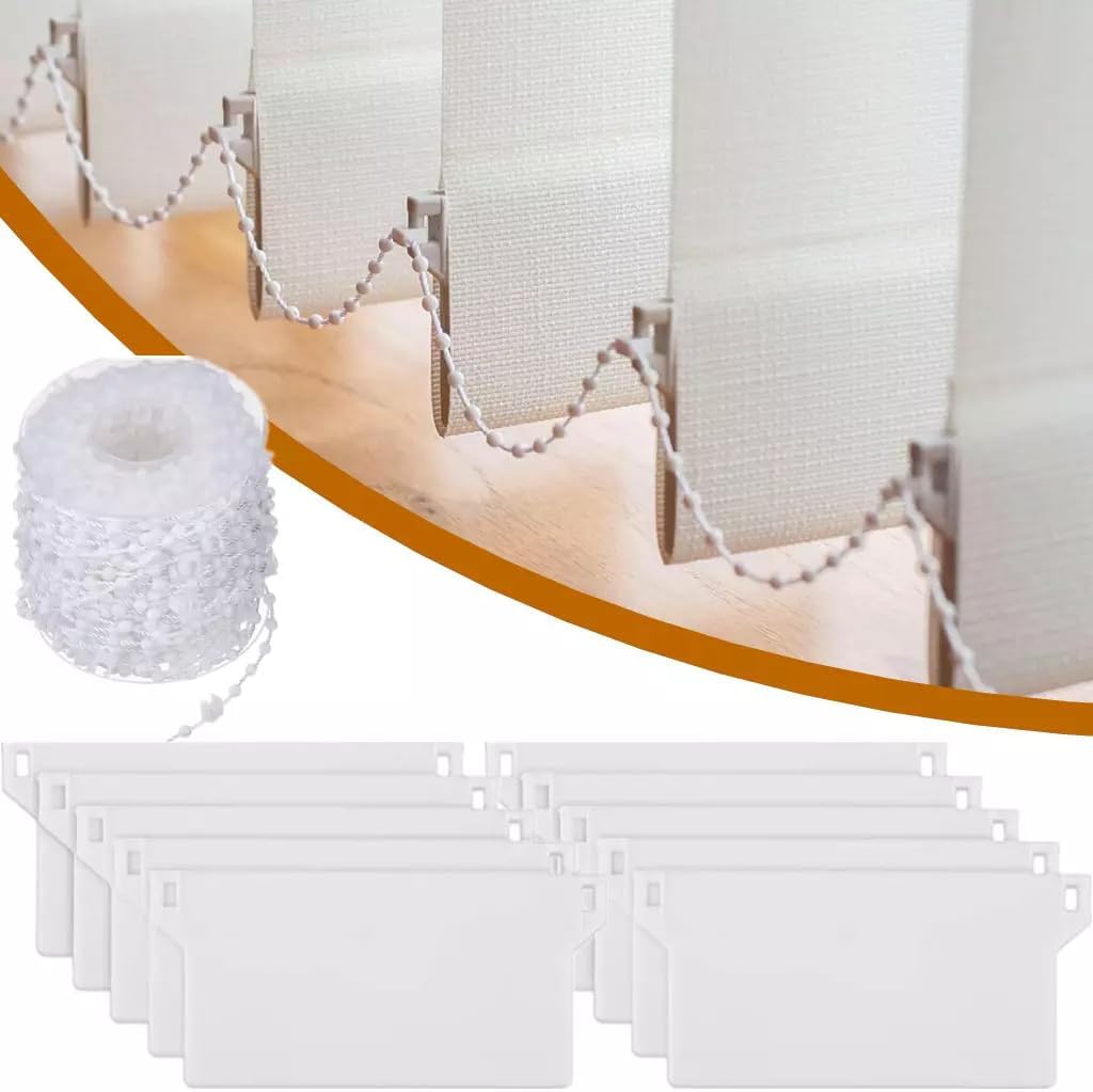 Detalle 2 de Zhiyu666 vertical blind weights and chains set (50 weights + 20m chain) for 89mm slats