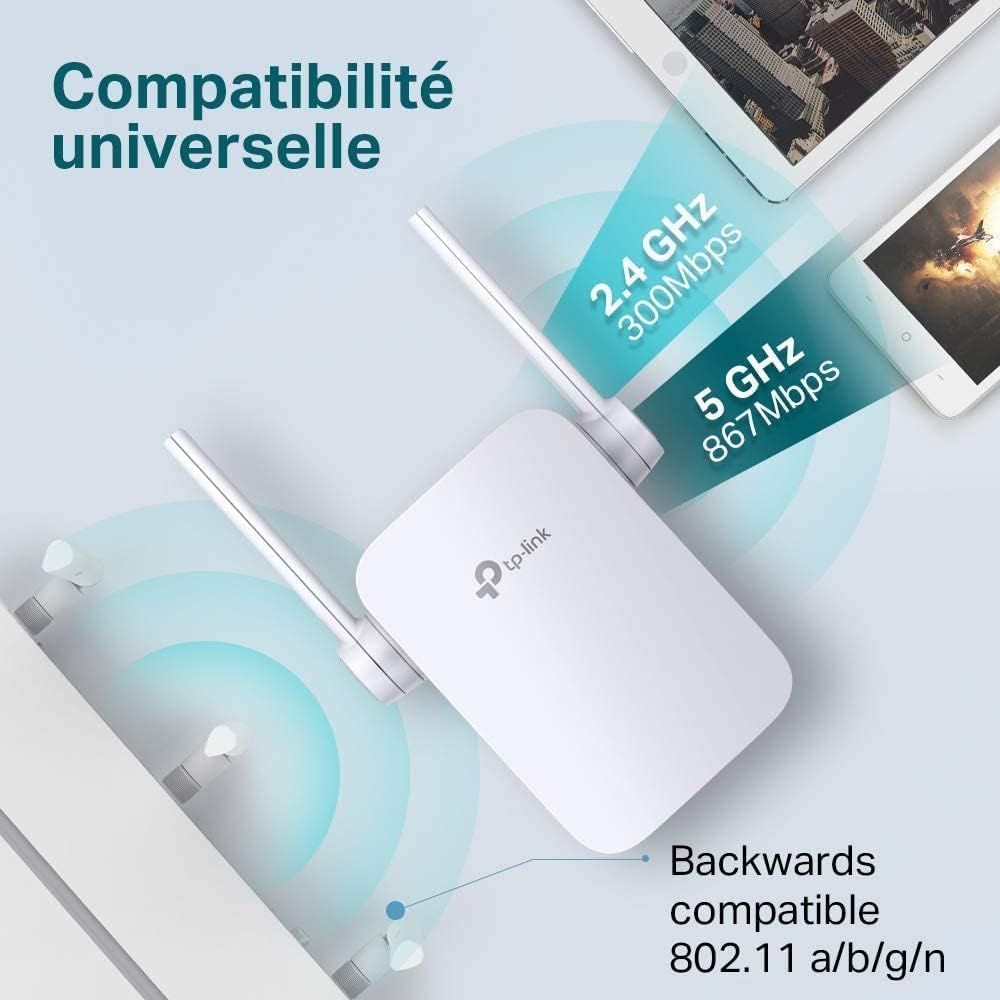 Detalle de TP-Link RE305 : répéteur WiFi double bande AC1200 avec port Ethernet