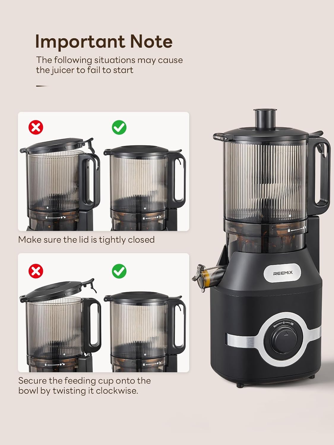 Thumbnail 5 de Cold Press Juicer 300W 140mm feed