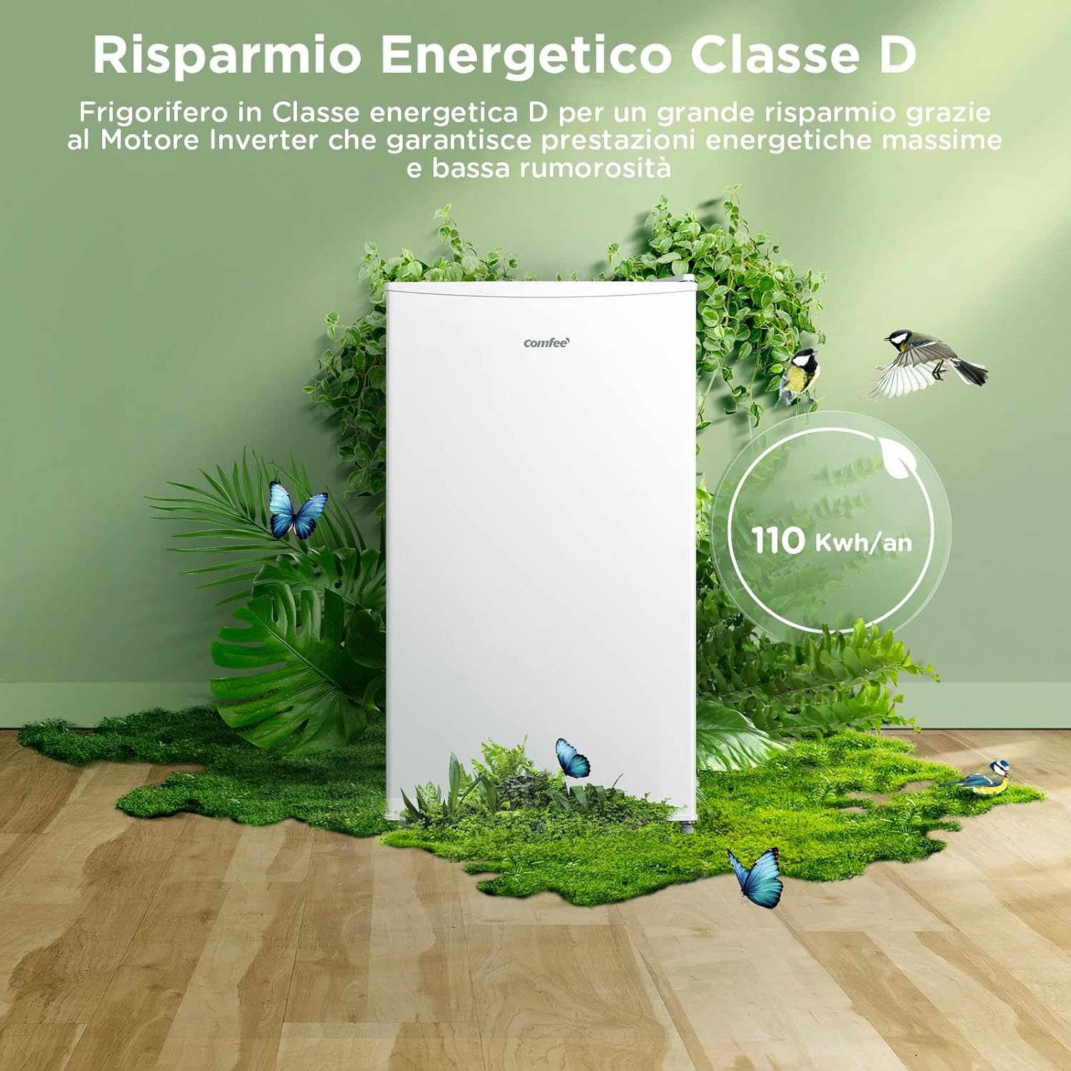 Detalle de COMFEE' RCD80WH3(E): Frigorifero con congelatore da 80 L, silenzioso e versatile