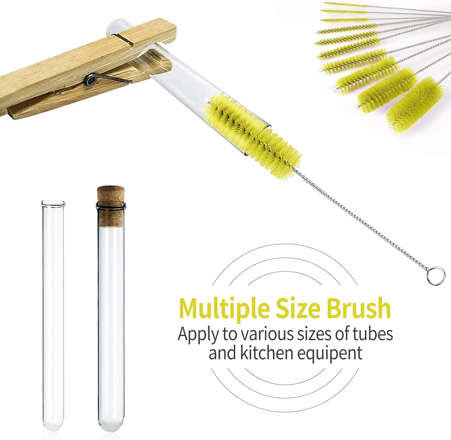 Detalle 1 de CiaraQ Bottle Cleaning Brushes 8-Inch