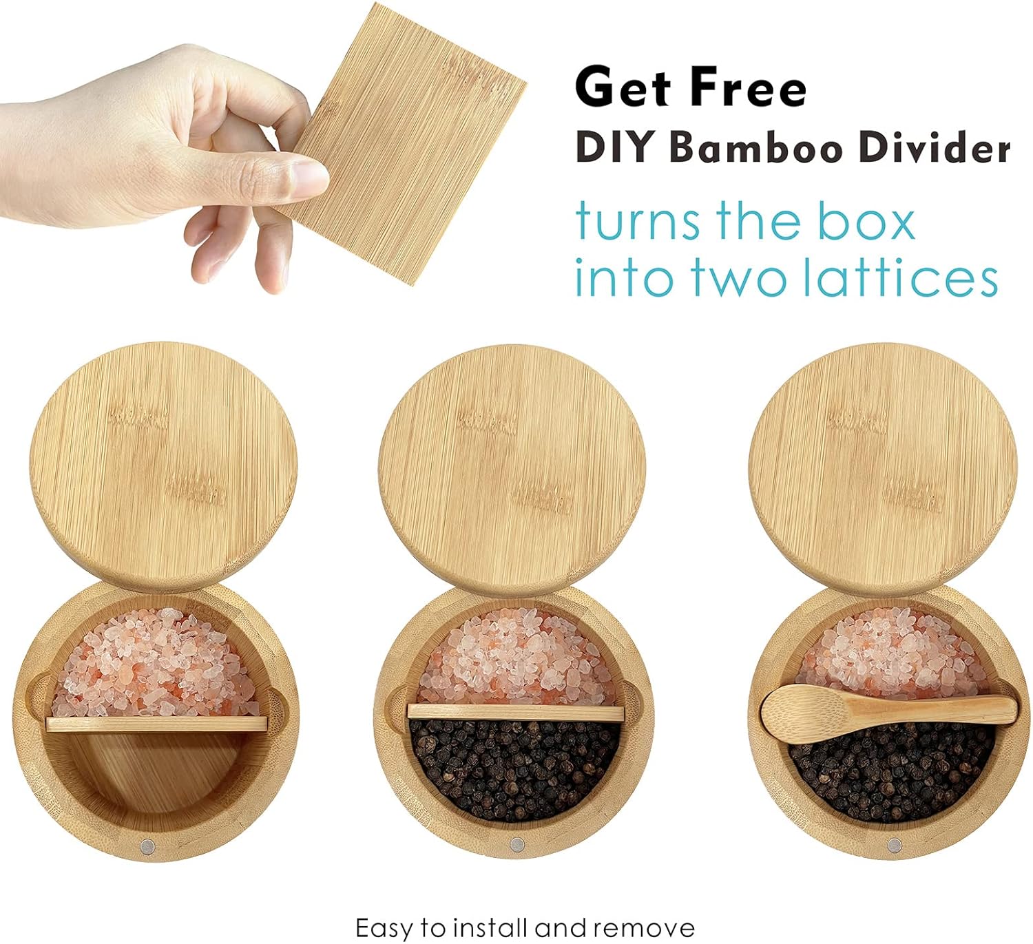 Detalle de ThougrLyh Bamboo Salt Box