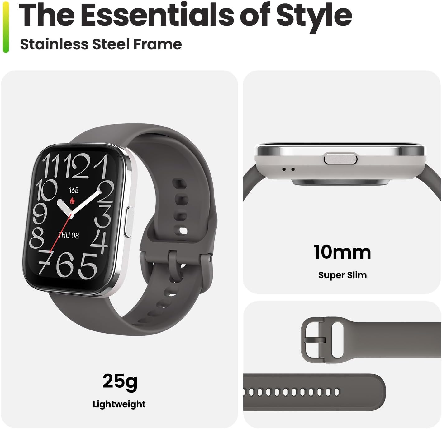 Detalle de Amazfit Bip 5 Unity 46mm Smart Watch – 1.91-inch display, 11-day battery & Bluetooth calling