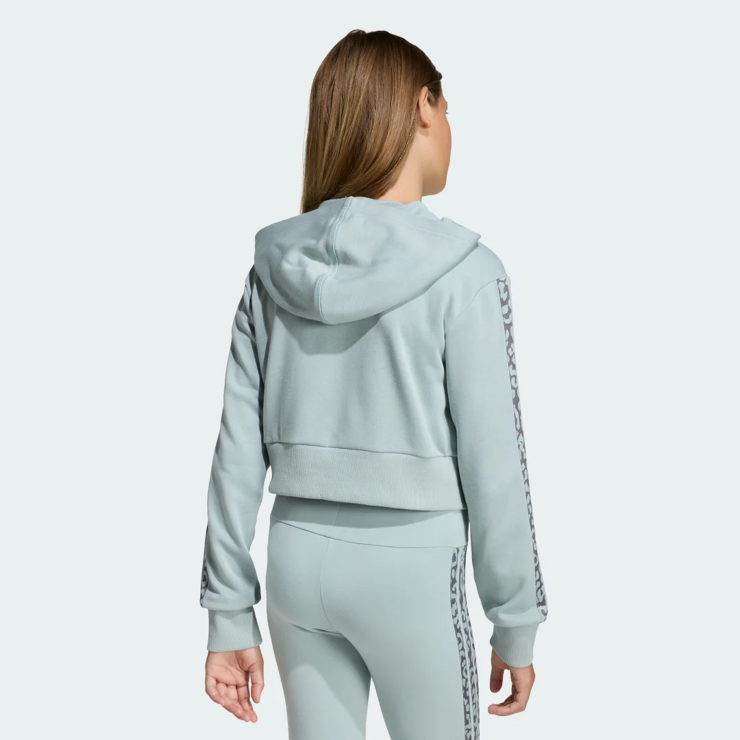 Thumbnail 1 de Chaqueta deportiva con capucha Adidas Seasonals estampado animal - verde