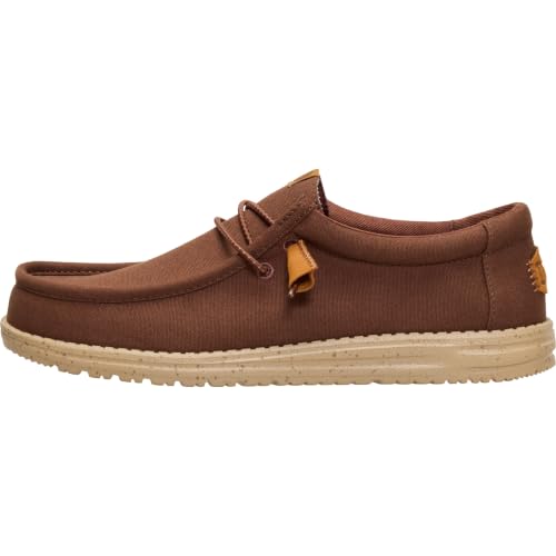 Detalle de HEYDUDE Men Wally Canvas Brown Casual Moccasin 47 EU