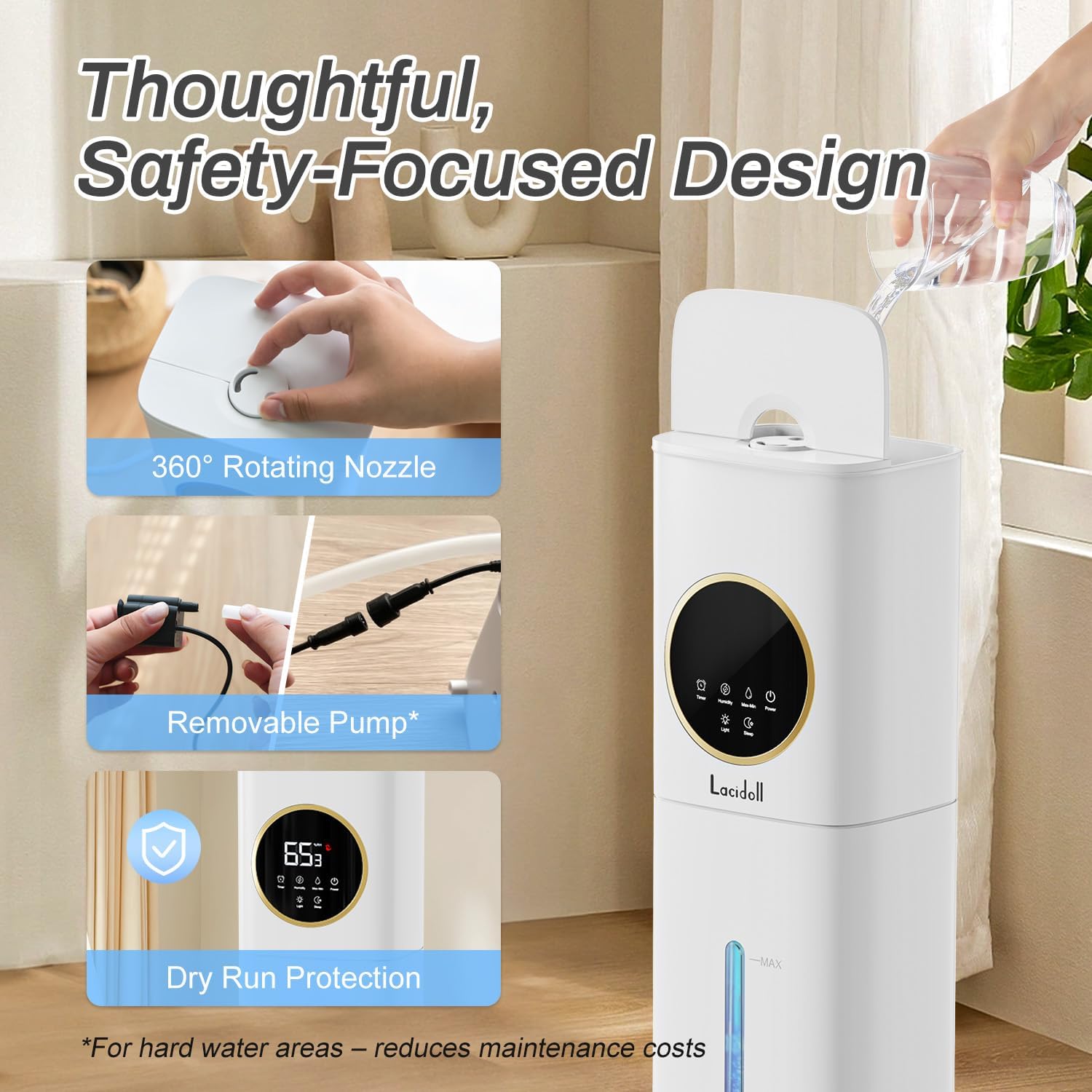 Thumbnail 6 de Lacidoll Large Room Humidifier, 2.1-Gallon