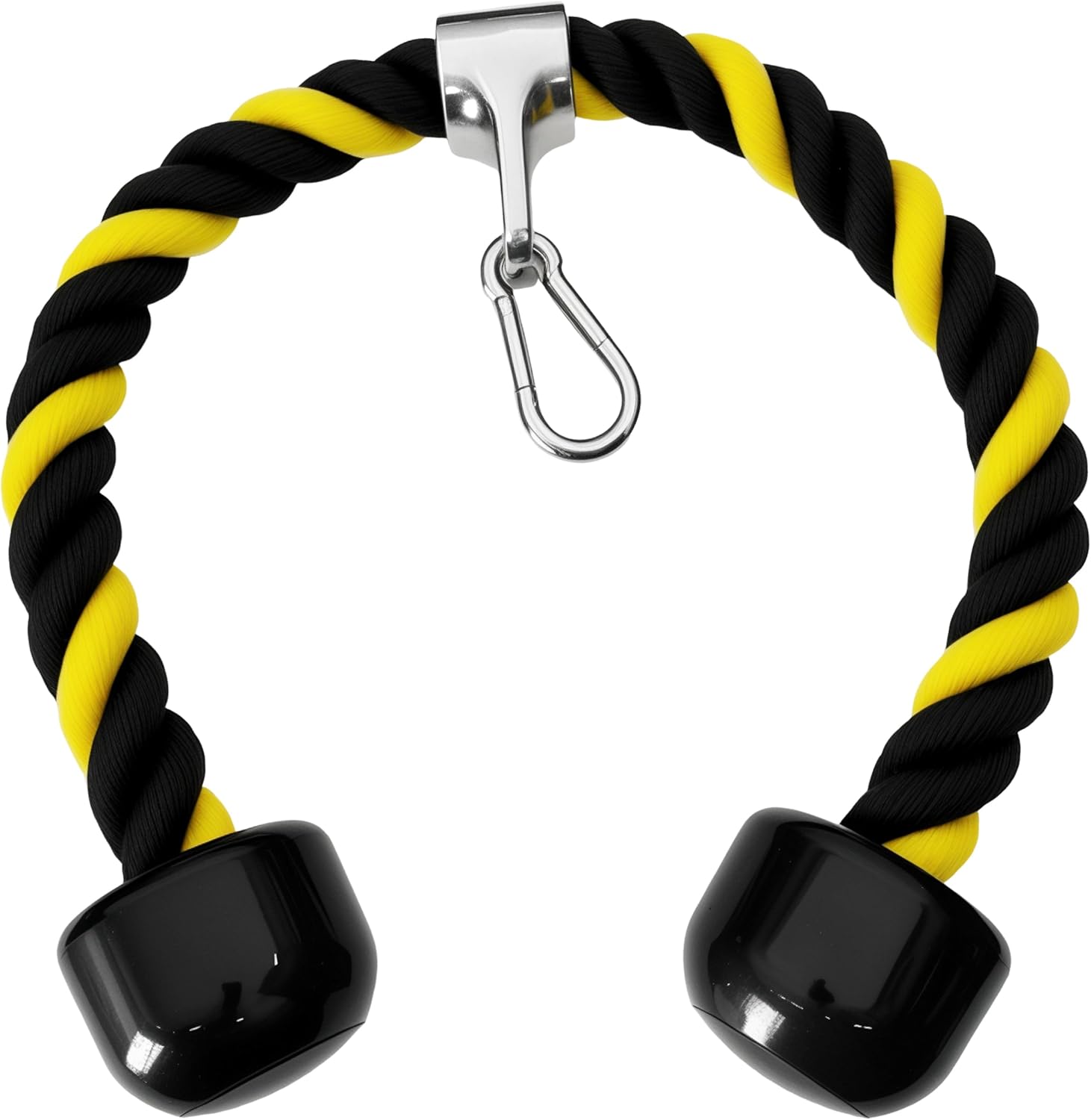 Thumbnail 2 de qibylift gedrehtes Nylon-Trizepsseil für den Kabelzug mit rutschfesten Griffen