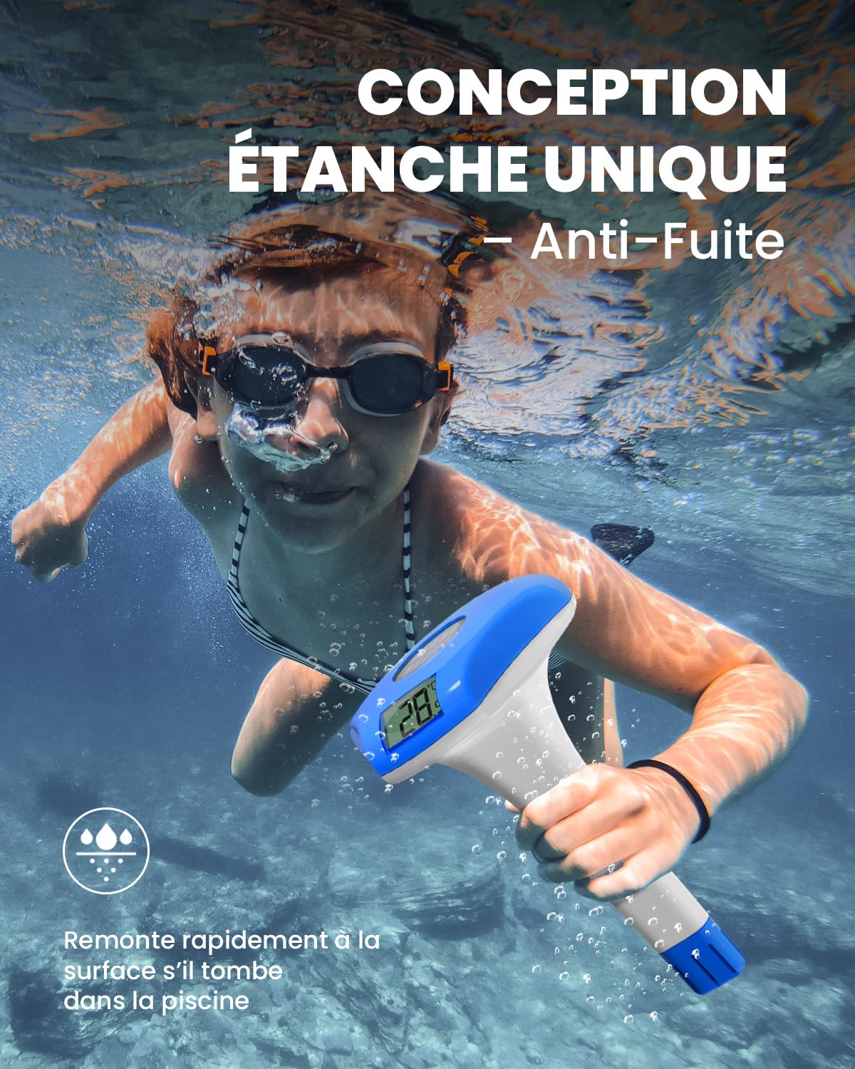Thumbnail 4 de BALDR Thermometre Piscine flottant solaire IPX8 – lecture fiable, sans pile, pour piscine, jacuzzi, source d’eau et aquarium