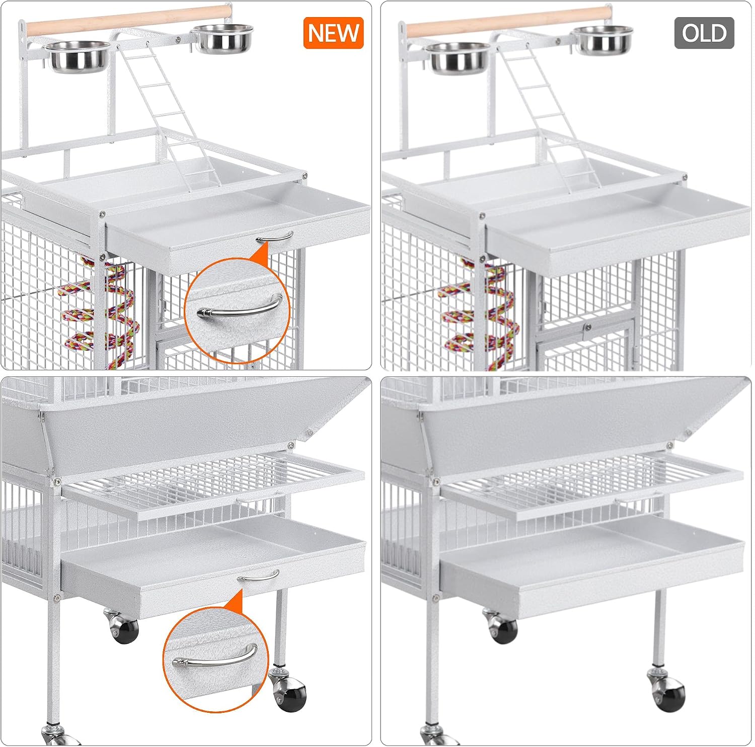 Thumbnail 4 de Yaheetech Parrot Cage 156cm Large Bird Cage