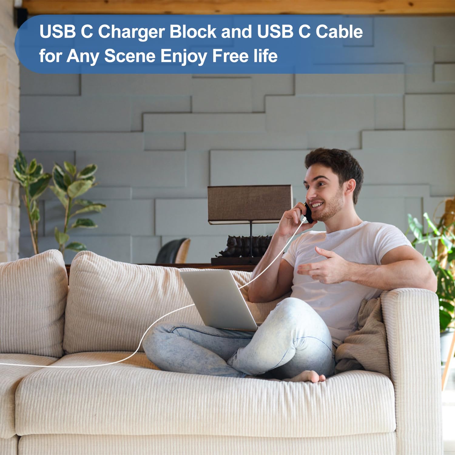 Thumbnail 6 de iPhone 17 Fast Charger 20W with 10ft USB‑C Cable