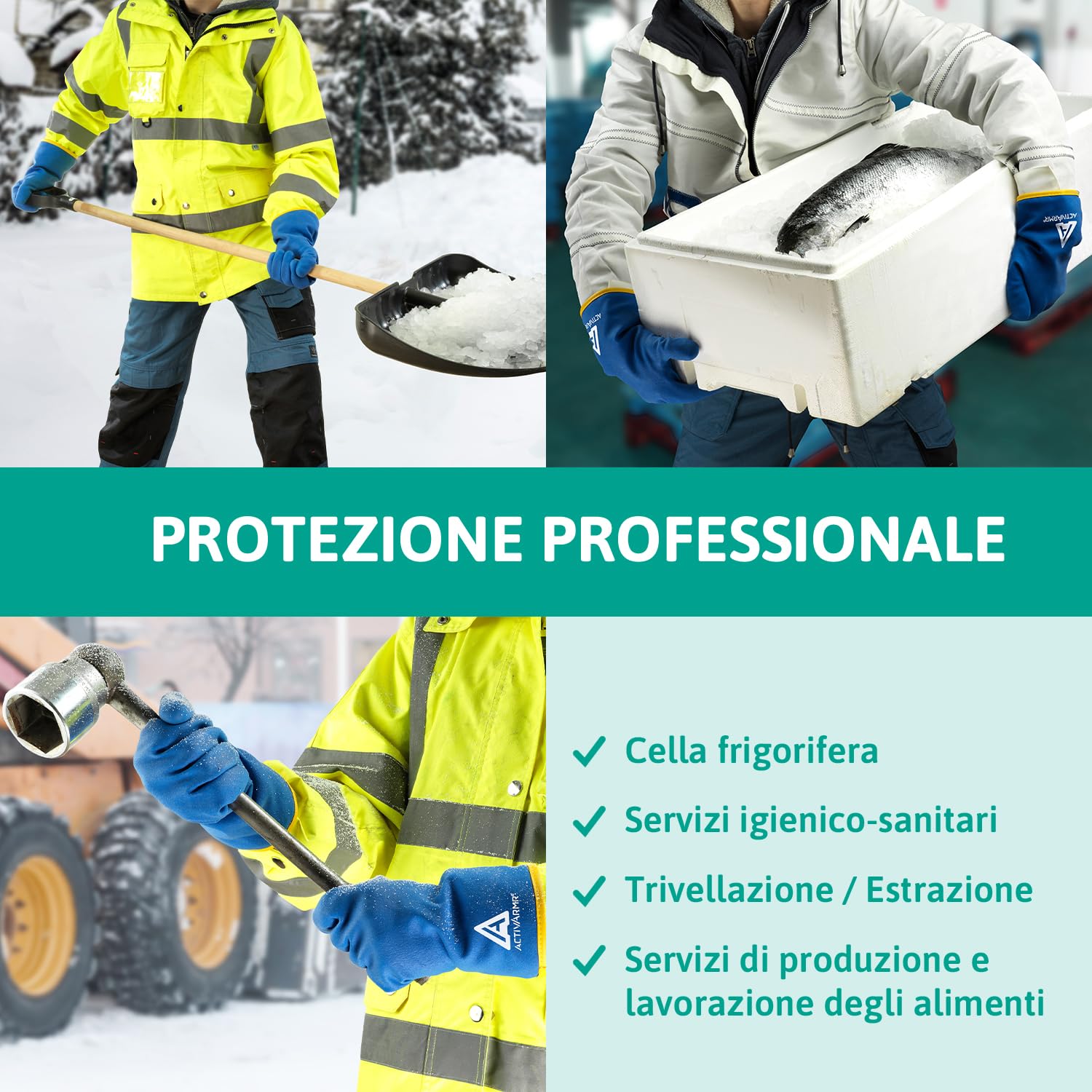 Thumbnail 2 de Ansell Activarmr 97-681 Guanti da Lavoro Invernali: calore, destrezza e protezione per mani al freddo