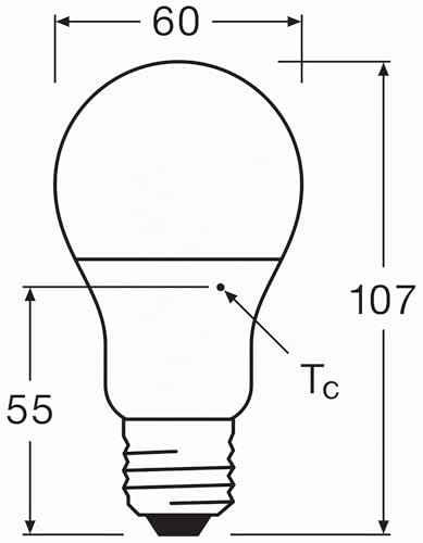 Thumbnail 7 de Osram Lampadina LED a Goccia E27 8,5W – Luce Calda, equivalenza 60W, OSRAM