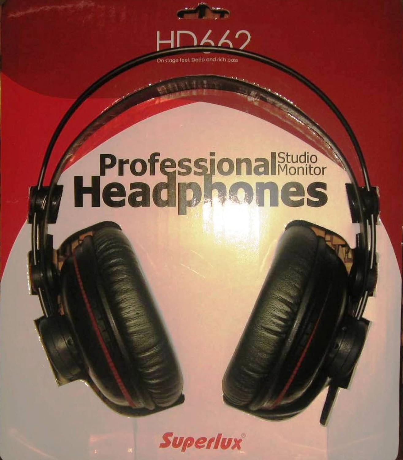 Detalle de Superlux HD-662 gesloten studiohoofdtelefoon, over-ear met 3,5mm-aansluiting